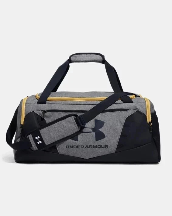 Under Armour Undeniable 5.0 Duffel Bag Gray/Navy/Yellow (21″ x 10″ x 10″) #E1-9