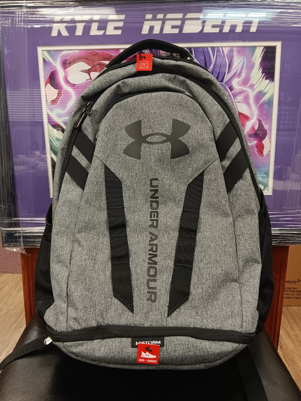 Under Armour UA Storm Hustle 5.0 Backpack Black/Gray School Bag NWT