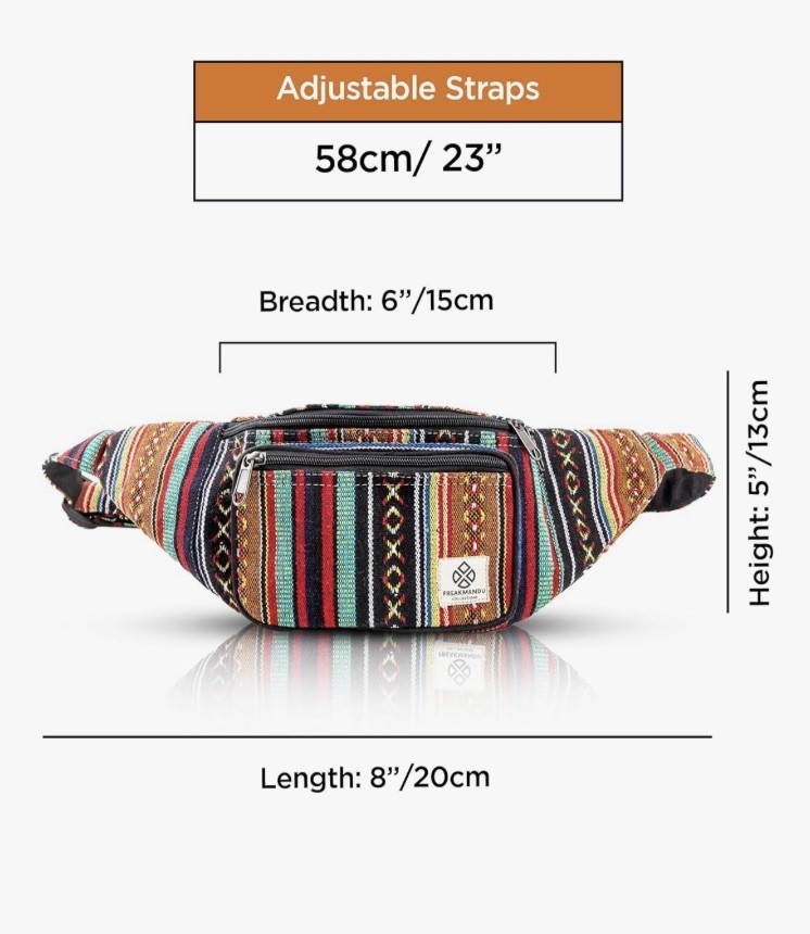 Large Hemp Freakmandu Backpack + Hemp Fanny Pack – Brand New – Made In Nepal