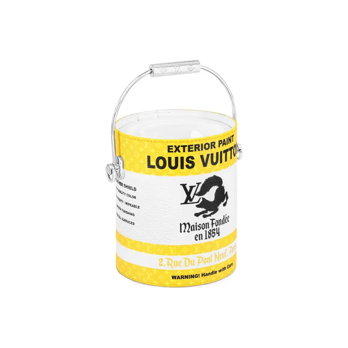 LOUIS VUITTON Paint Can Single Shoulder Handheld Bag Men’s 5.3×5.3×6.5 in