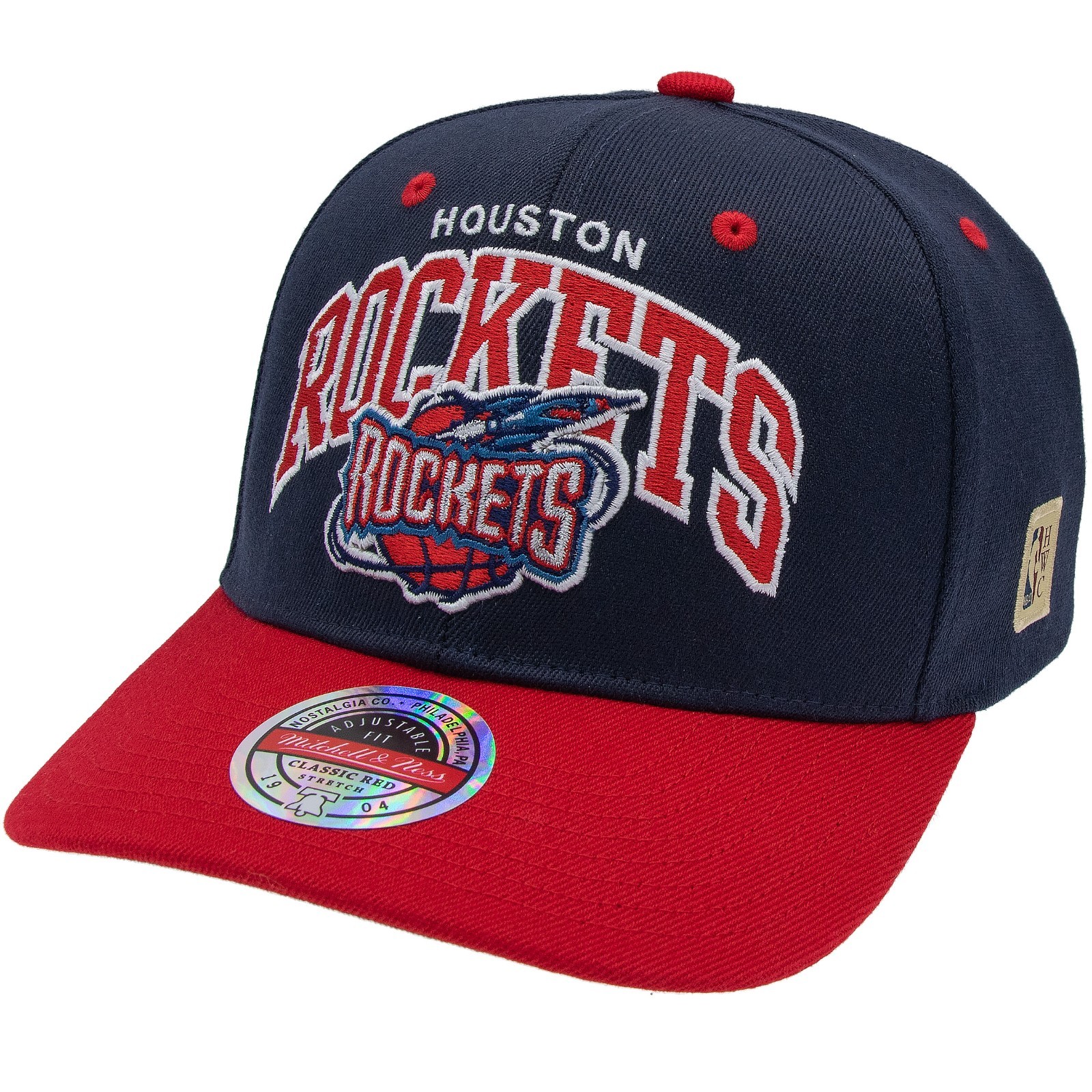 MITCHELL & NESS NBA Team Arch Snapback Houston Rockets Blue