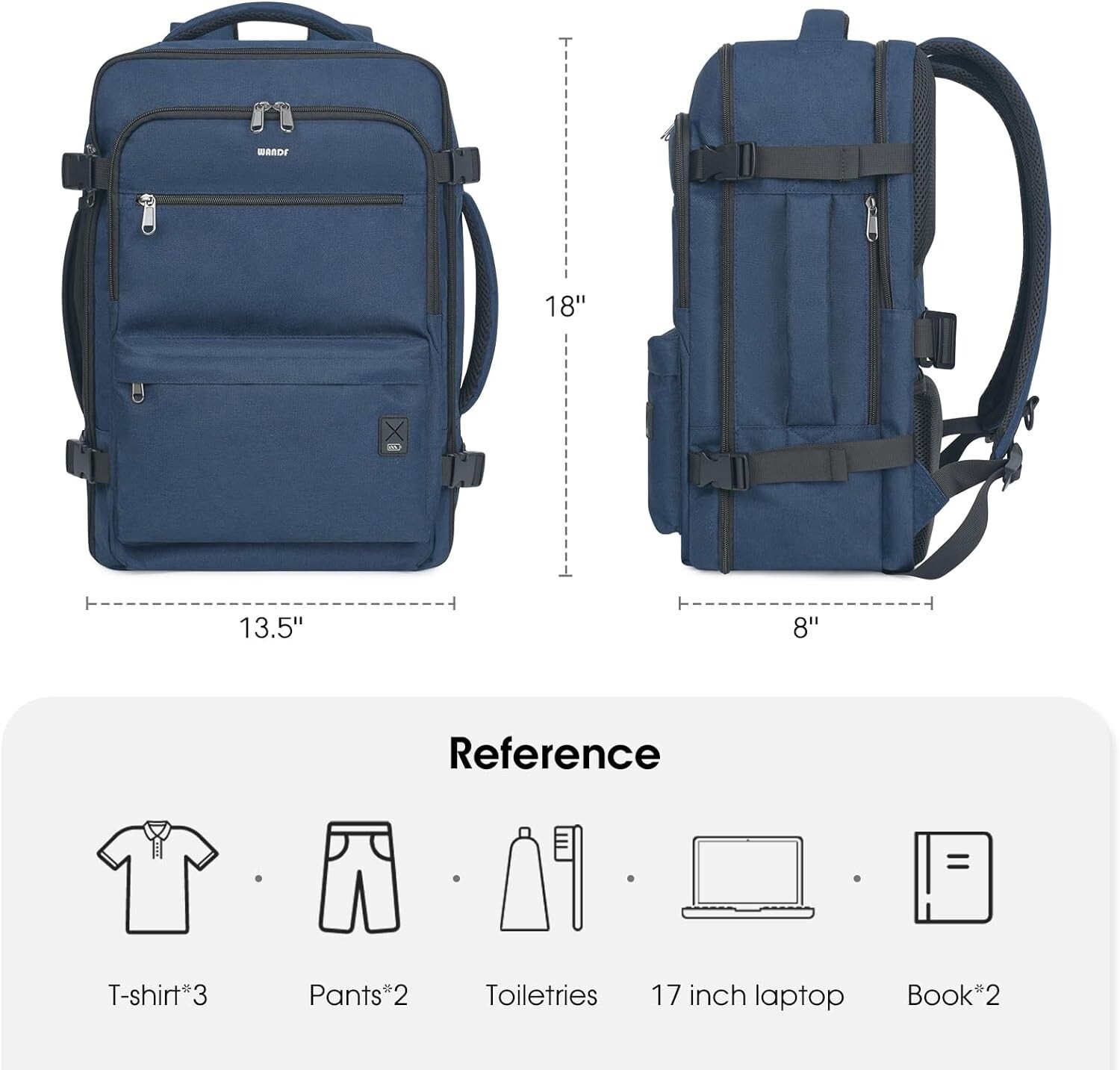 Versatile 17 Inch Laptop Backpack for Travel – Wet Pocket & Anti-Theft Design