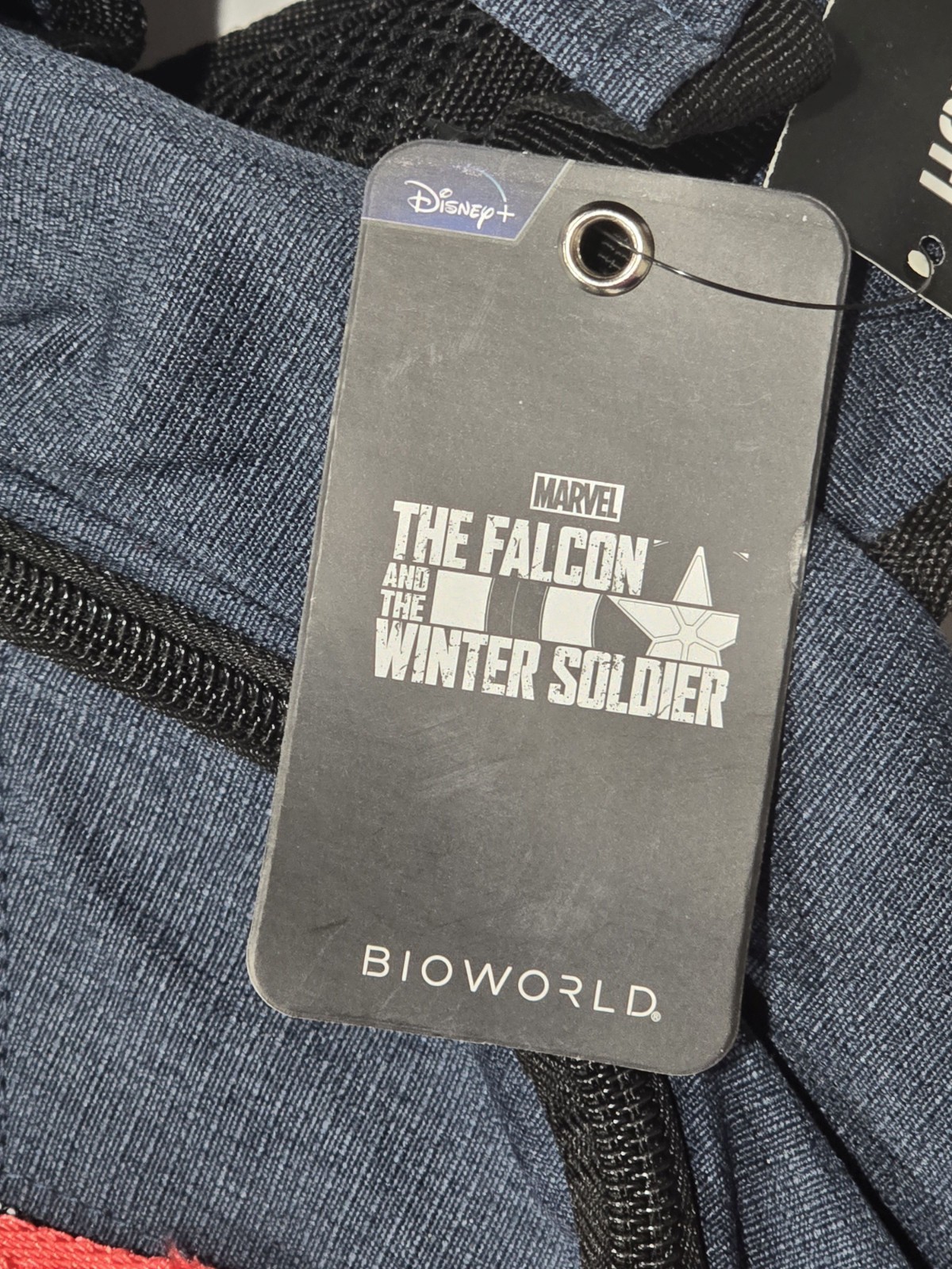 New tag Bioworld Disney Marvel The Falcon And The Winter Soldier Star Backpack