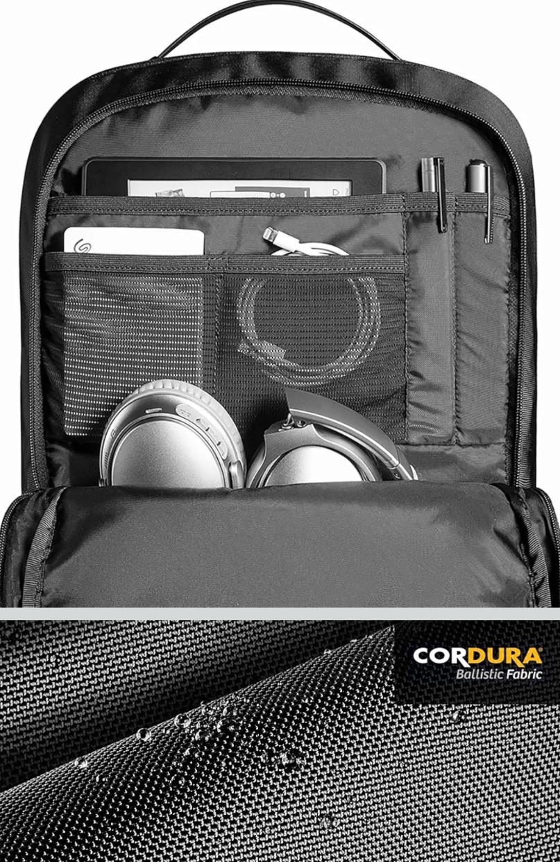 Tomtoc T68 Business Backpack 26L fits 16in Laptop – Black.