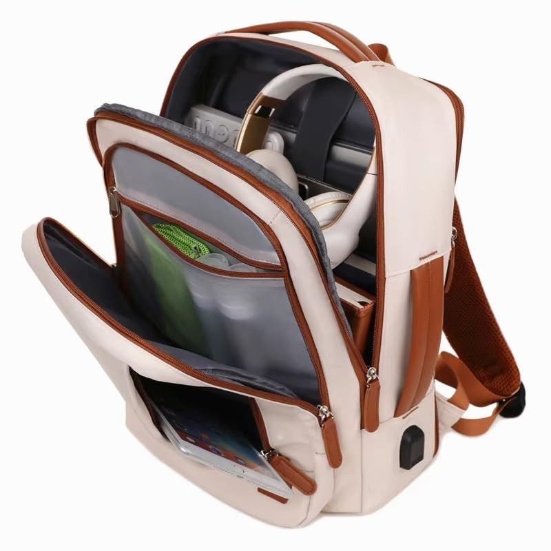 Backpack – Expandable Carry-on,USB Charging Port, TSA 15.6” Laptop, Executive…