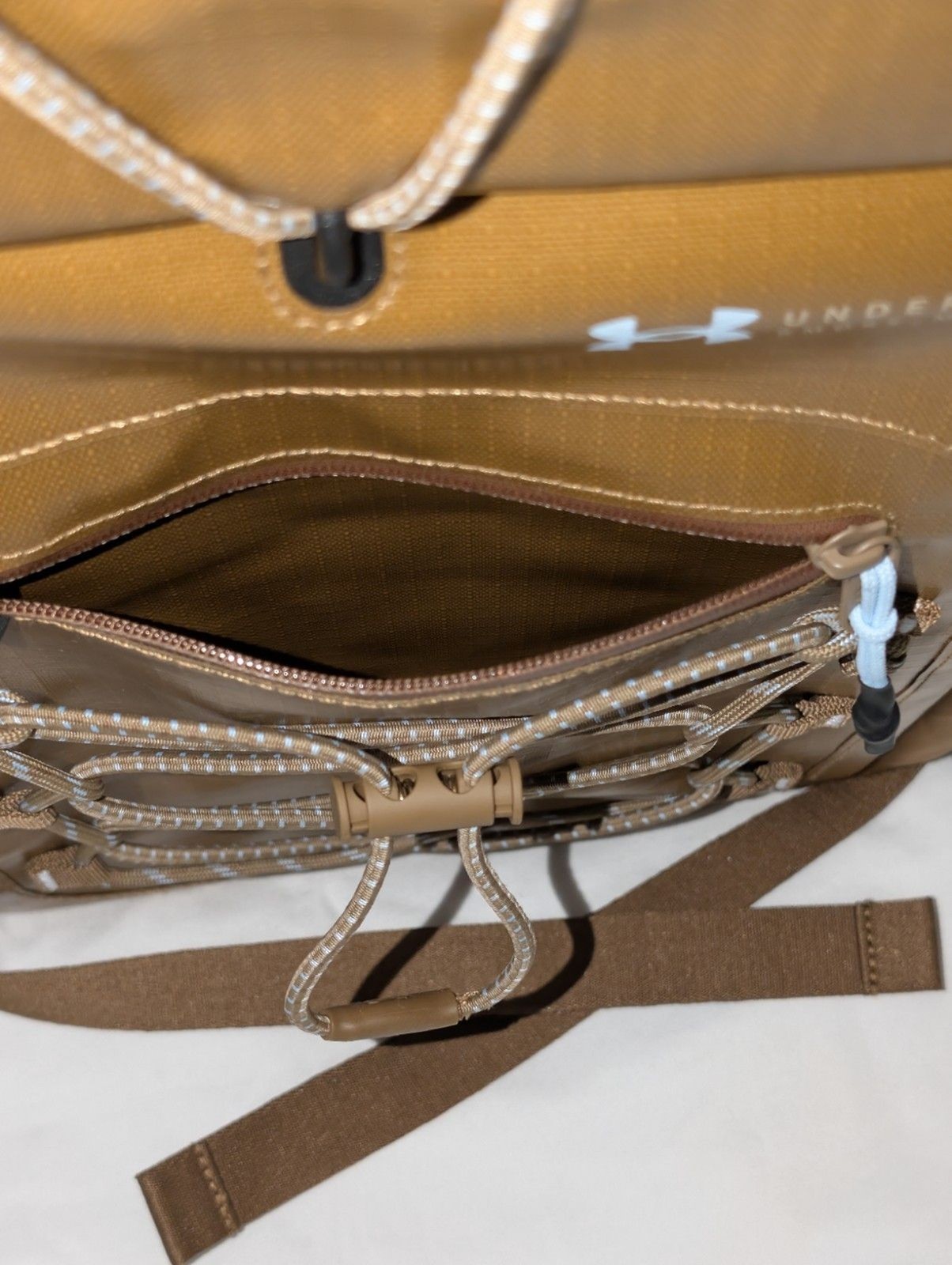 Under Armour Summit Small Backpack Coyote Camel Brown Waterproof $140 NEW