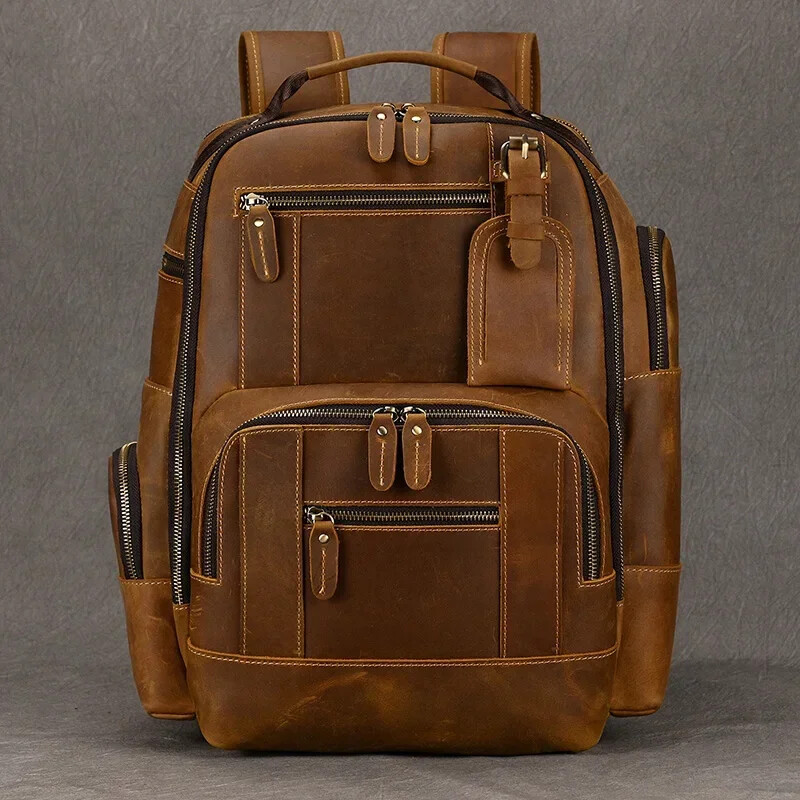 Bags Men’s Backpack Backpack Travel Backpack School Bag Men Leather Daypack