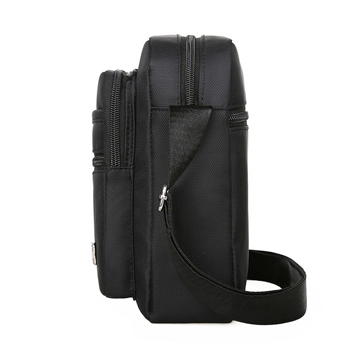 Men’s Shoulder Bag Casual Crossbody Bag Waterproof Fabric Multi Pocket Design