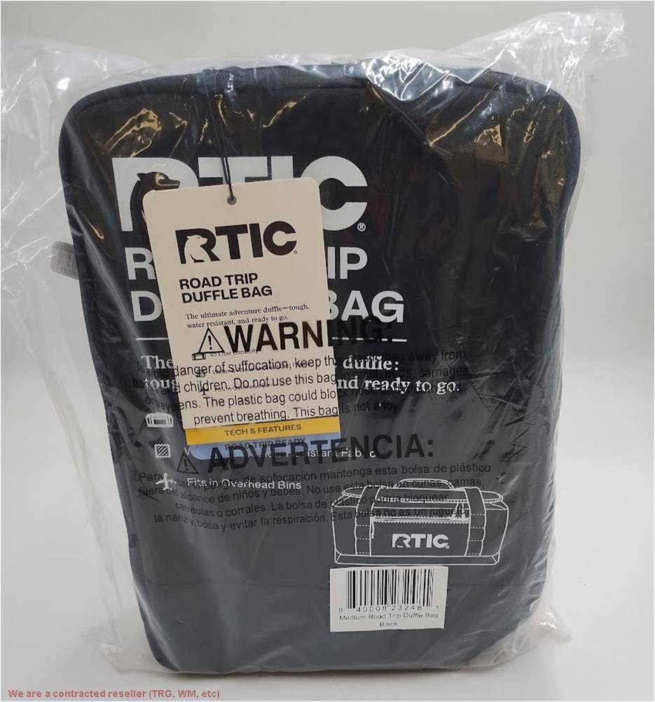 RTIC Outdoors Medium Carry On Structured Collapsible Duffel Bag – Black