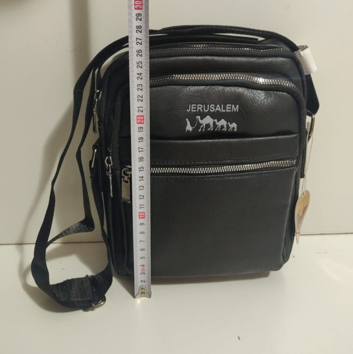 Genuine Leather Men’s Shoulder Bag Handcrafted in the Holy Land