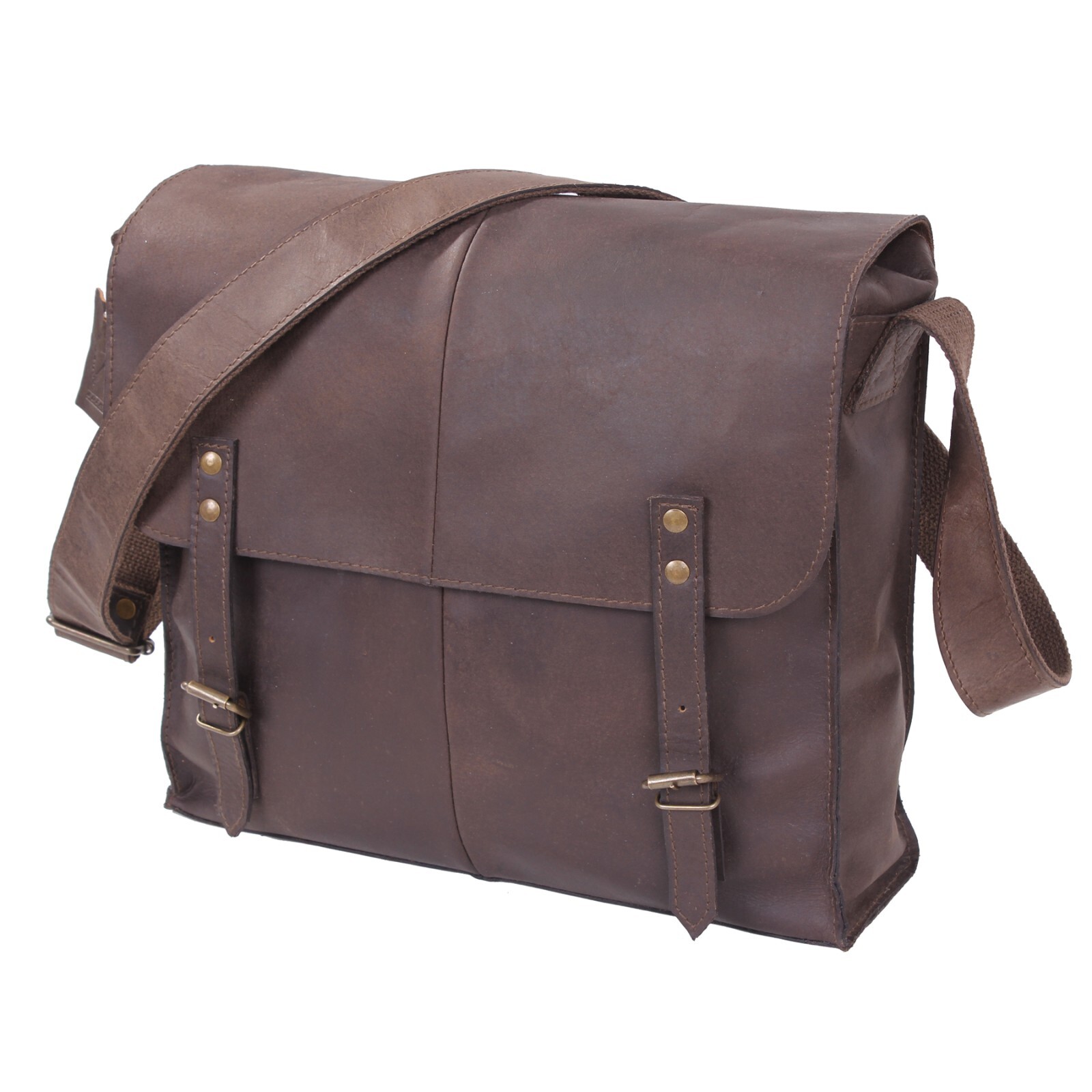 Durable & Stylish Classic Brown Leather Medic Shoulder Bag Rothco 81480 NWT