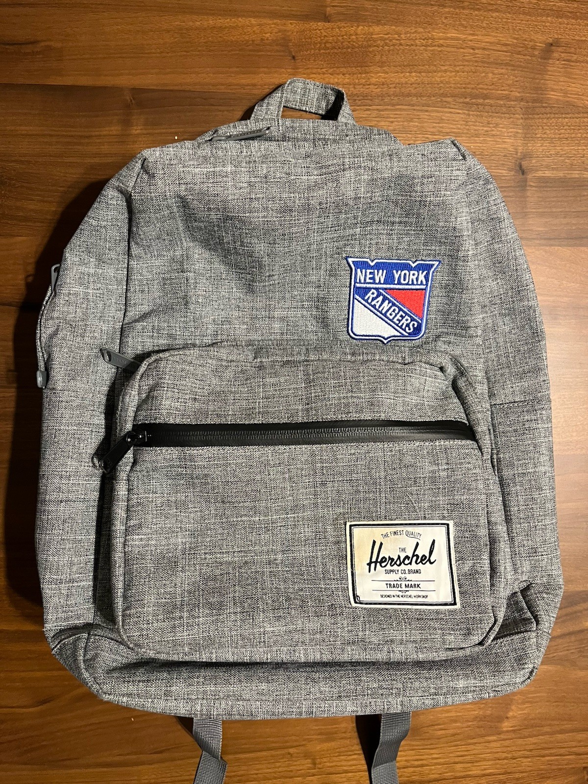 Herschel Supply Co. New York Rangers Backpack Gray Heather Laptop Bag 17” NHL