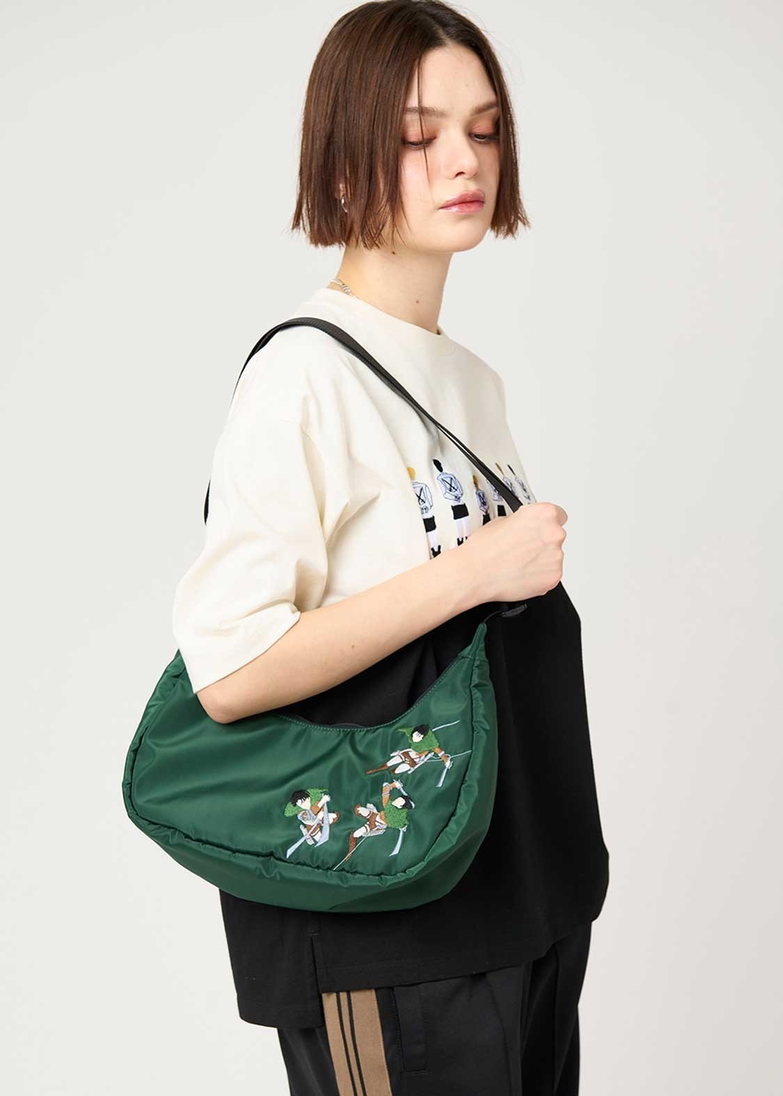 Attack on Titan Levi Mini Shoulder Bag Survey Corps Wings Graniph Japan Limited
