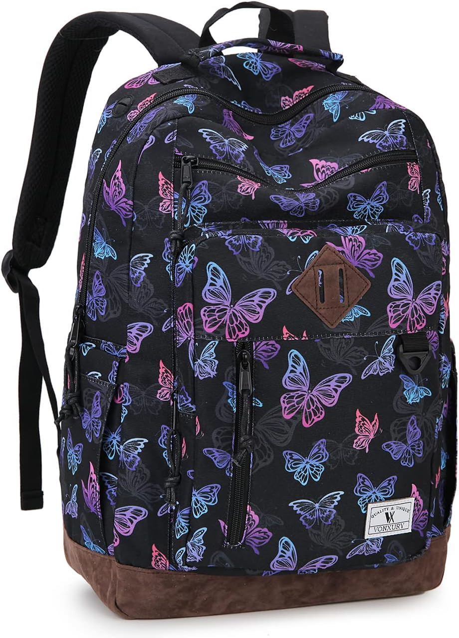 Backpack for Men Women,Lightweight 15.6In Bookbag with Mulitiple Pockets,Water R