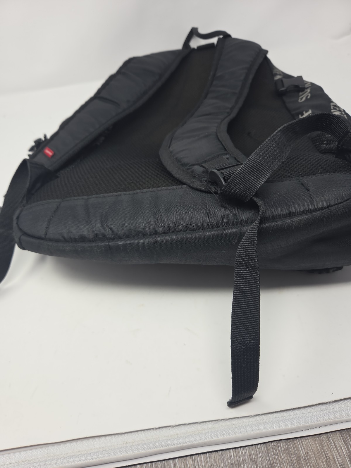 Supreme FW16 3M Reflective Logo Repeat Black Backpack *READ*