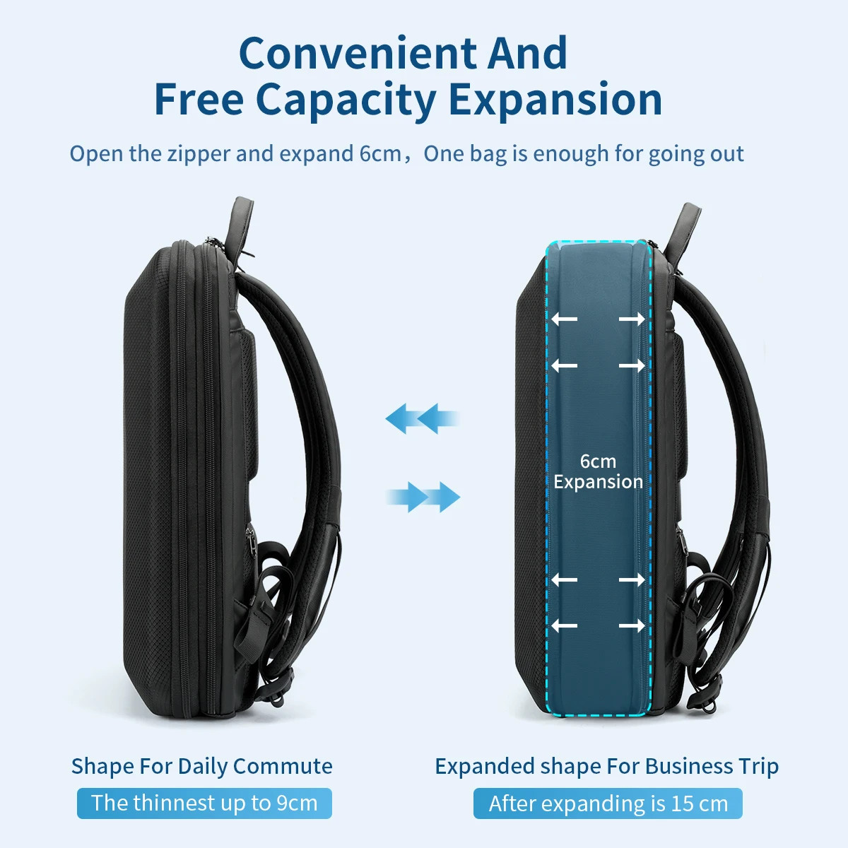 Men Backpack 15.6 17Inch Laptop Backpacks Bag Thin Backpack Anti-Theft Bag Male