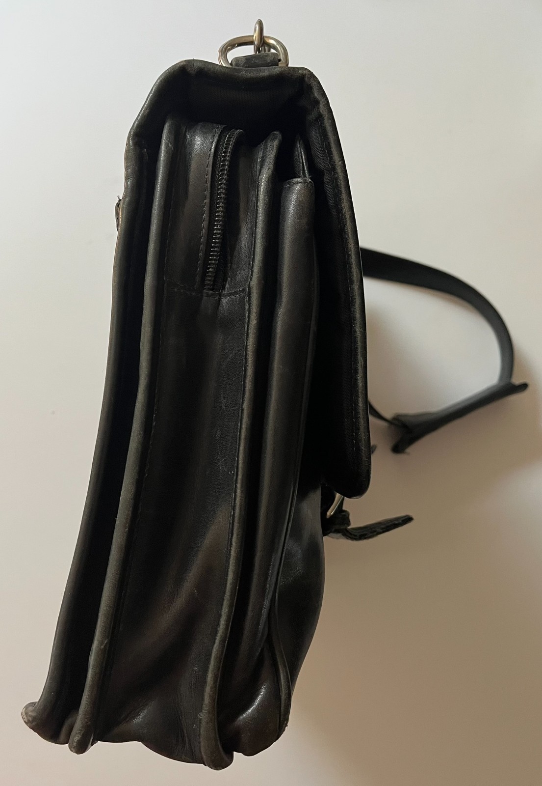 Vintage COACH Thompson Black Leather Briefcase Laptop Messenger Bag