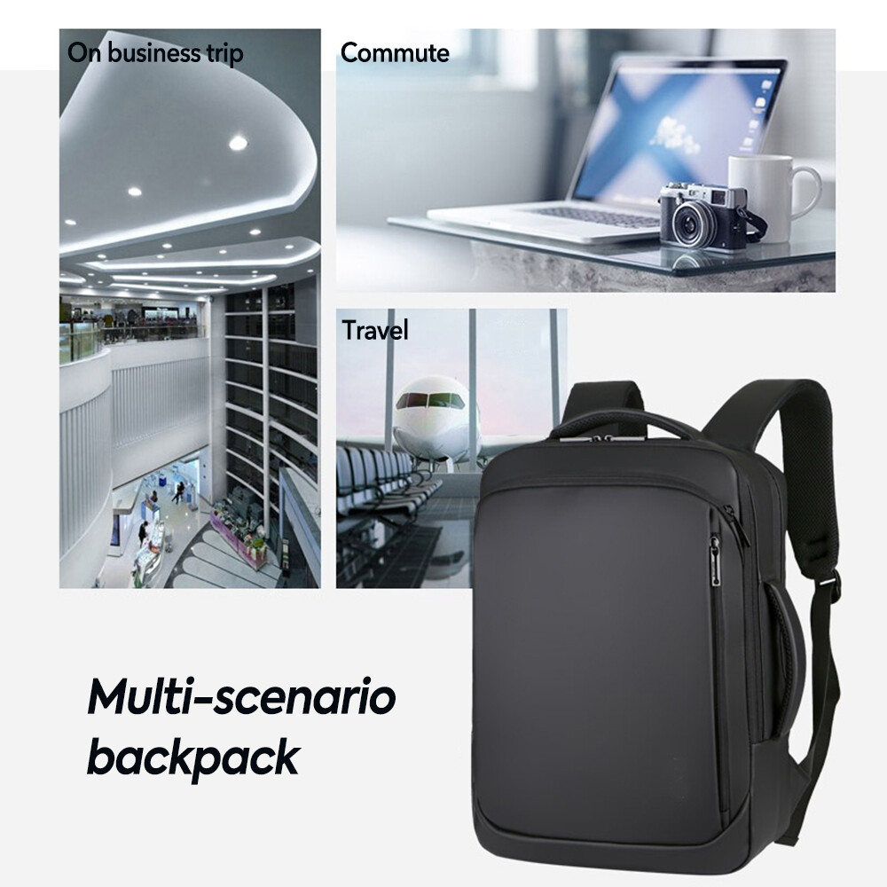 Men Backpack Anti-theft School Bookbag Travel 15.6″ Laptop Bag Rucksack USB Port