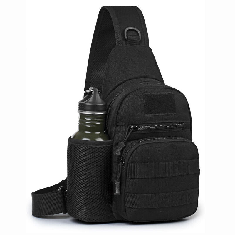 Outdoor Military Tactical Backpack Sling Bag Mini Molle Pouch EDC Waist Pack Bag
