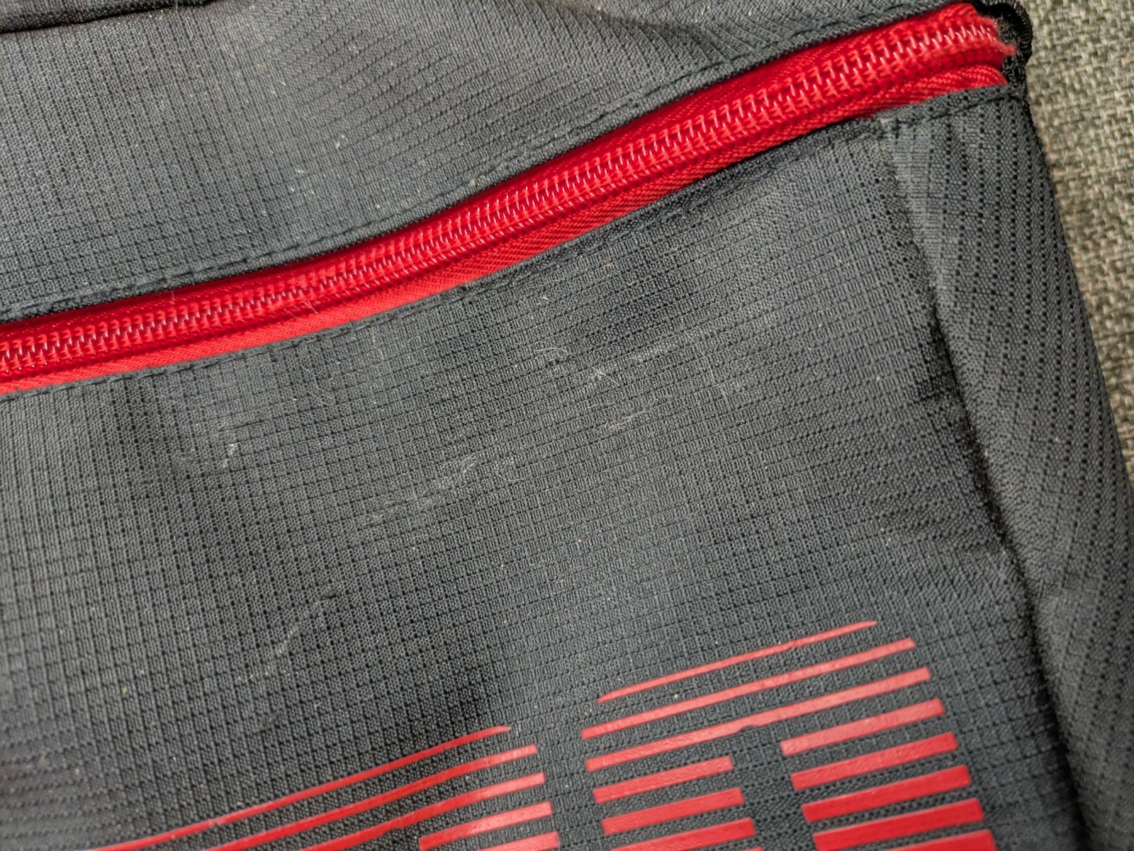 PUMA Red & Black Camo Backpack With Multiple Pockets School Bag