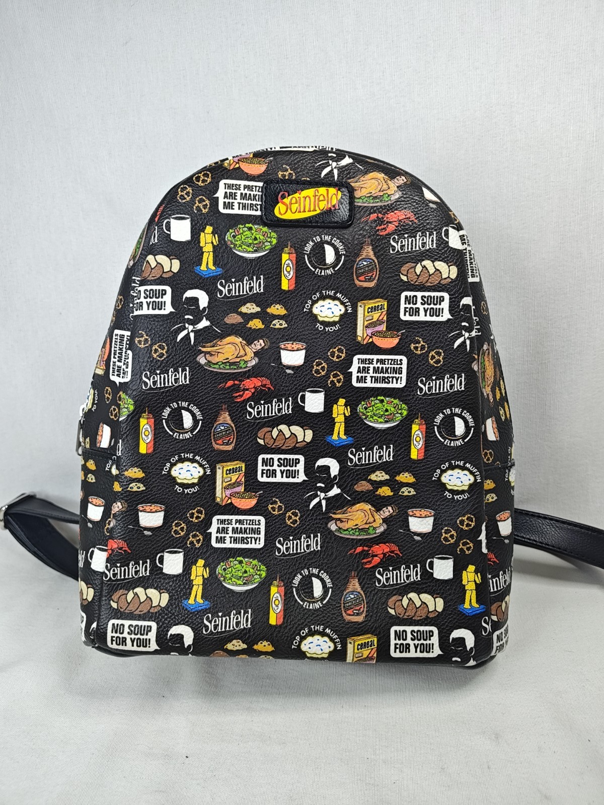 Funko Seinfeld Mini Backpack Vegan Leather PVC All Over Print NWT Pop! Figures