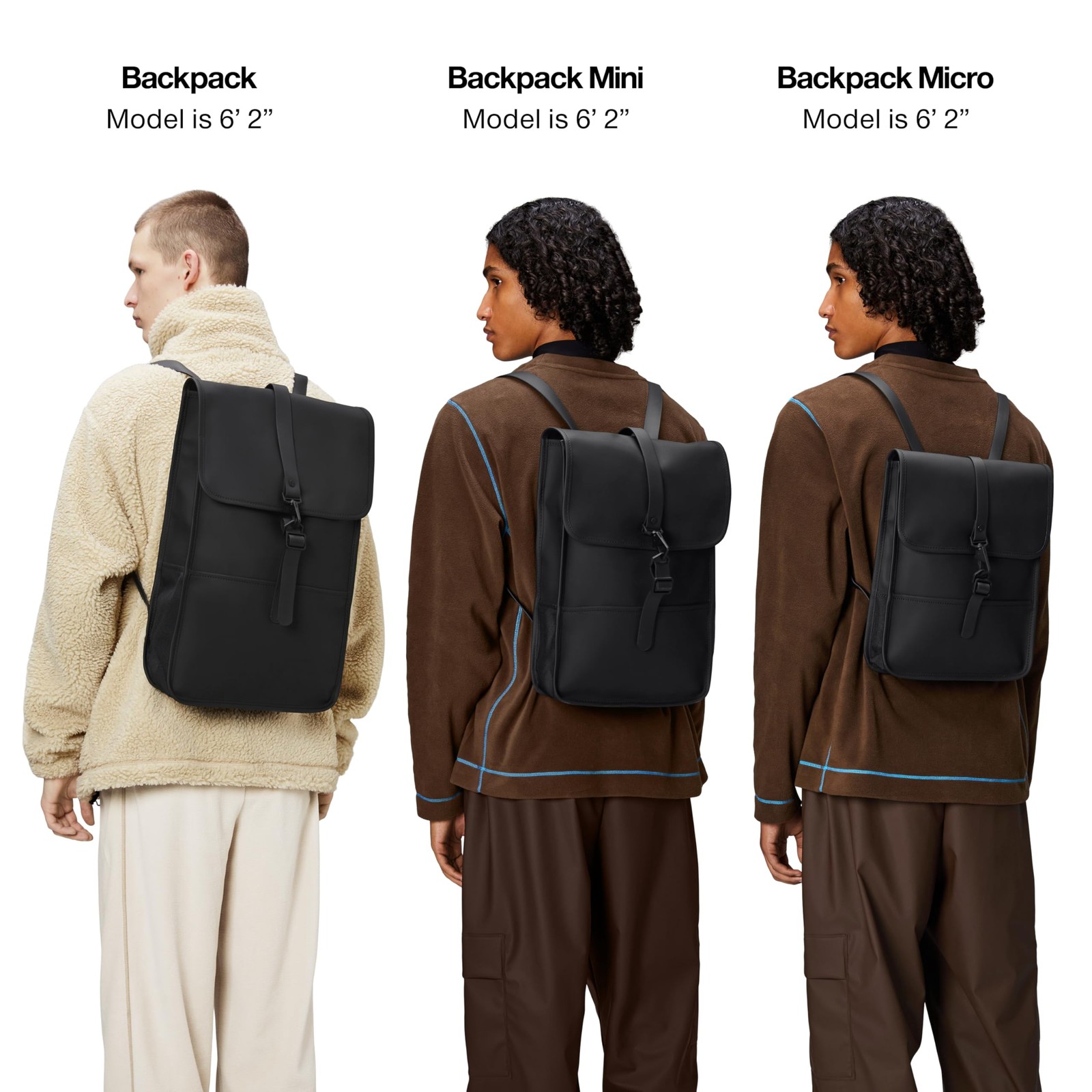 Waterproof Micro Black Backpack Lightweight Durable Waterproof Urban Commuter