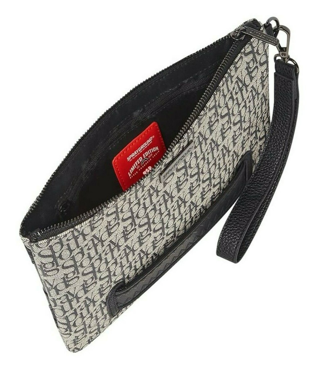 Sprayground Pochette SG All Day Crossover Cultch Shark B3906 Paris Monogram Bag