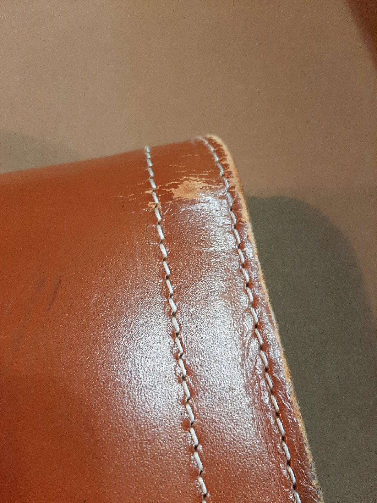 Vintage Bosca Built Brown Leather Briefcase In Used Condition