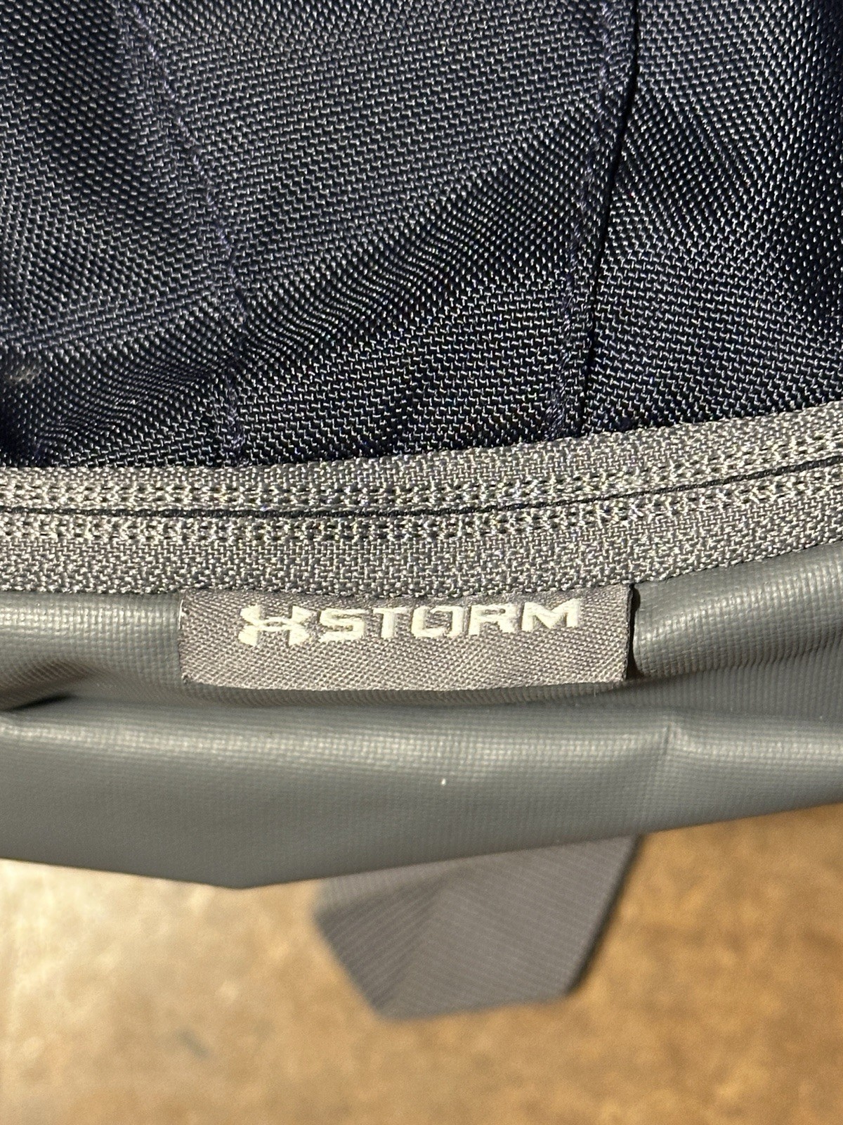 Under Armour Team Hustle Storm Backpack Dark Blue/Grey Water Repellant Bag