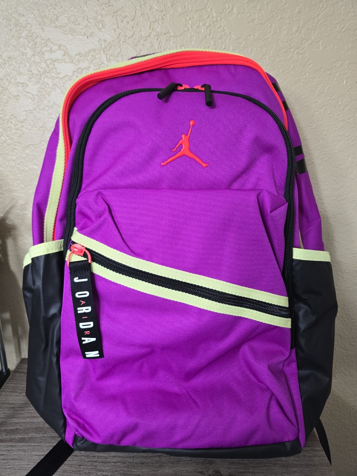 $70…Jordan Air Patrol 29-Liter Backpack Vivid Purple. 15″ Laptop Sleeve….