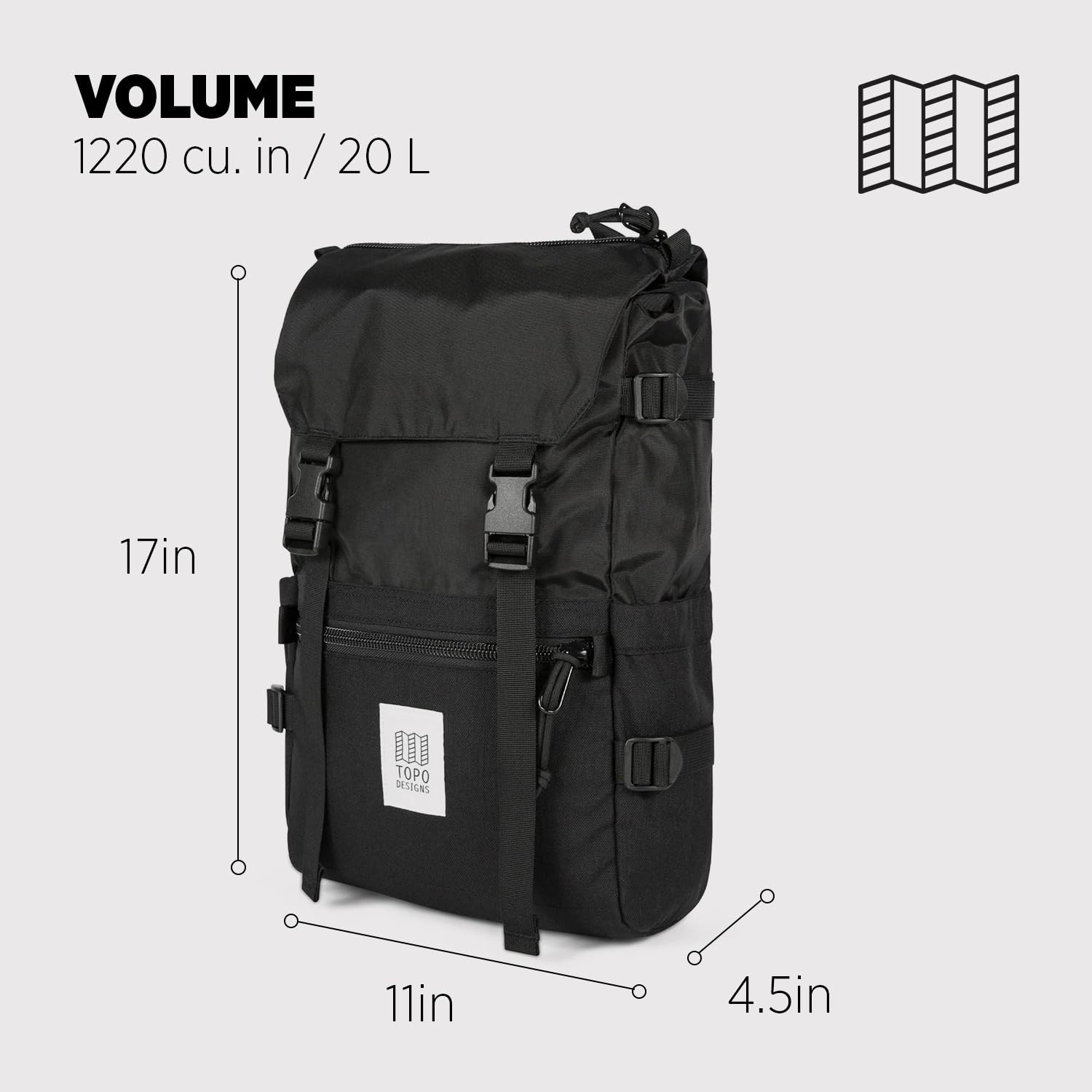 Rover Pack Classic – Daily Daypack for Commutes, Day Trips, Hikes, Iconic Den…