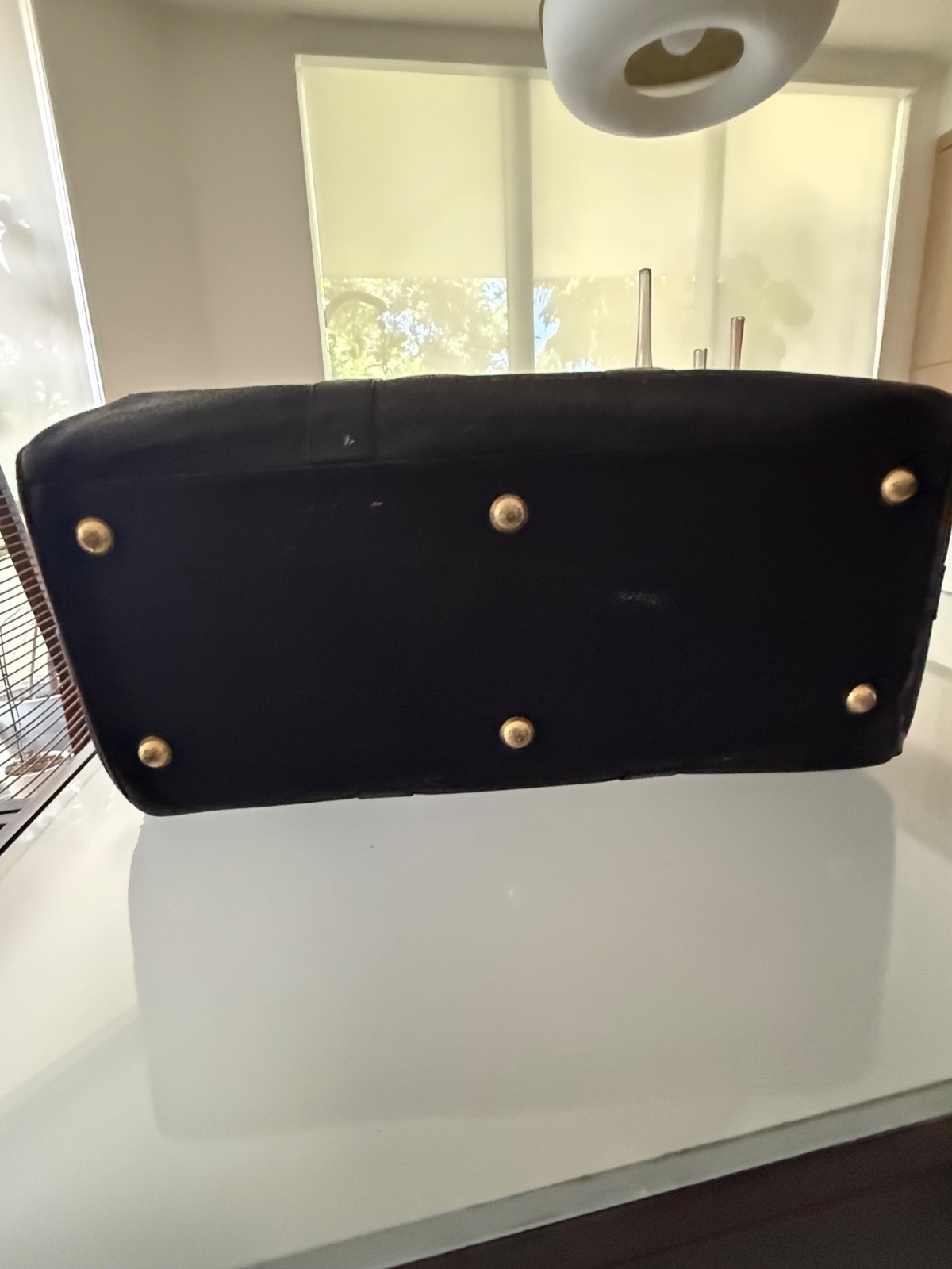 VINTAGE VERSACE LOGO MEDUSA BLACK TRAVEL DUFFLE BAG