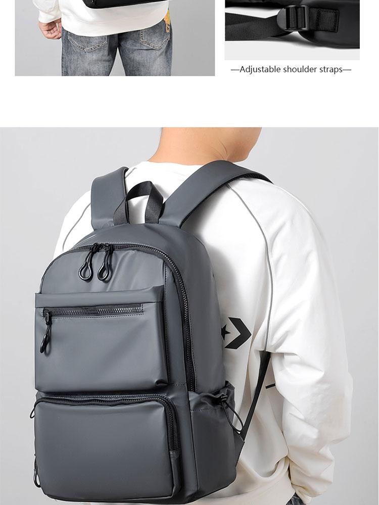 14 Inch Laptop Backpack Large Capacity Travel School Bag Lightweight Durable Men