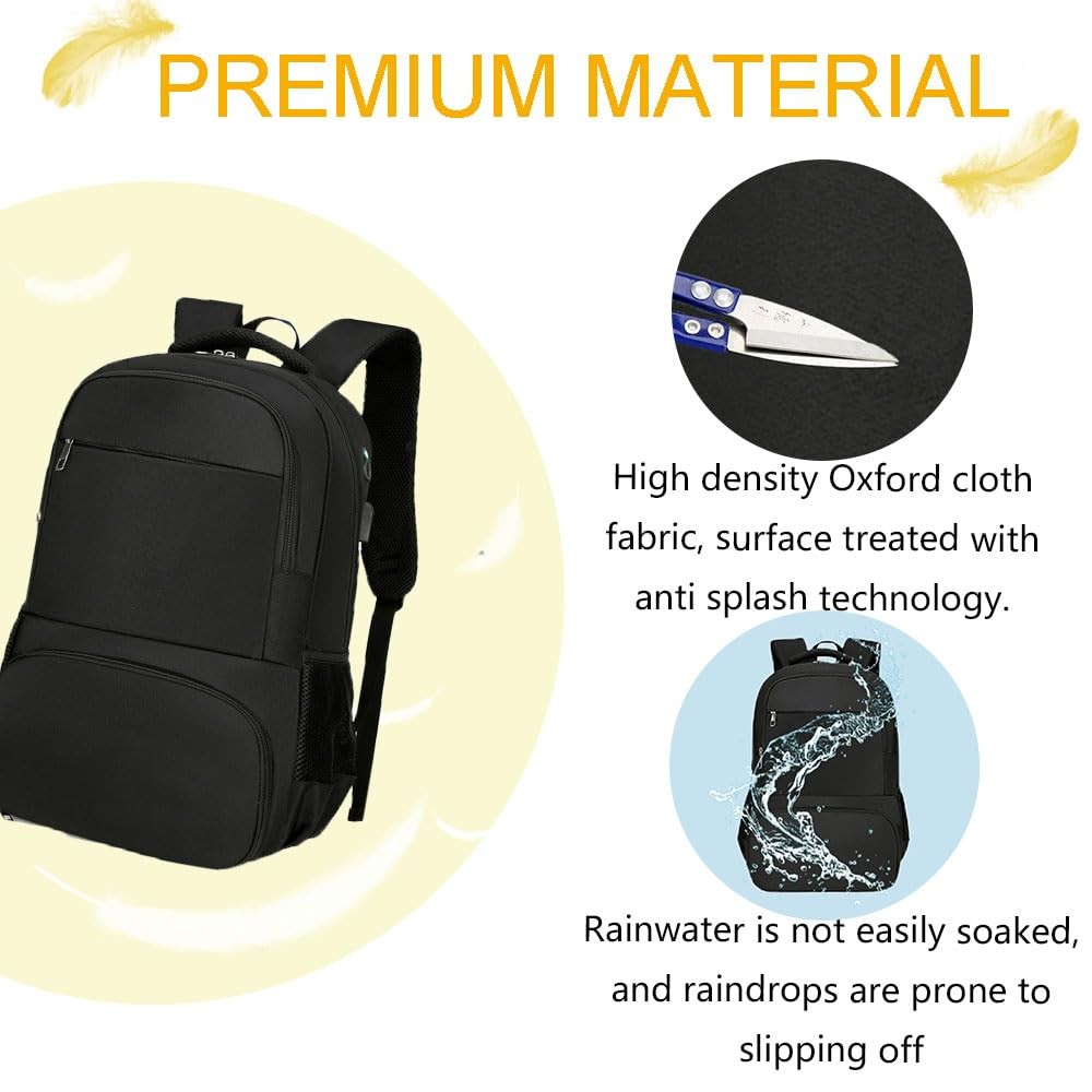 Large Capacity 17″ Laptop Backpack with Cooler, USB Charging, Anti-Theft Design