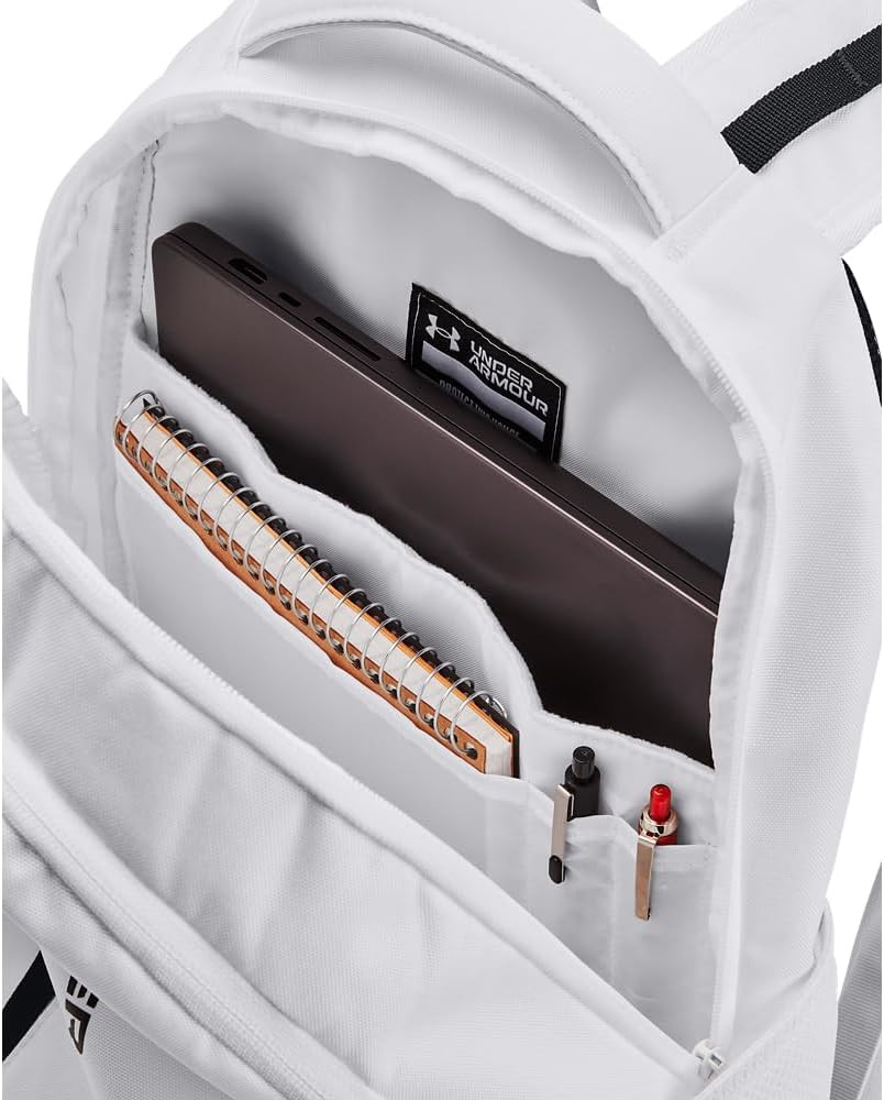 Unisex-Adult Hustle 6.0 Backpack, (100) White/White/Black, One Size Fits Most