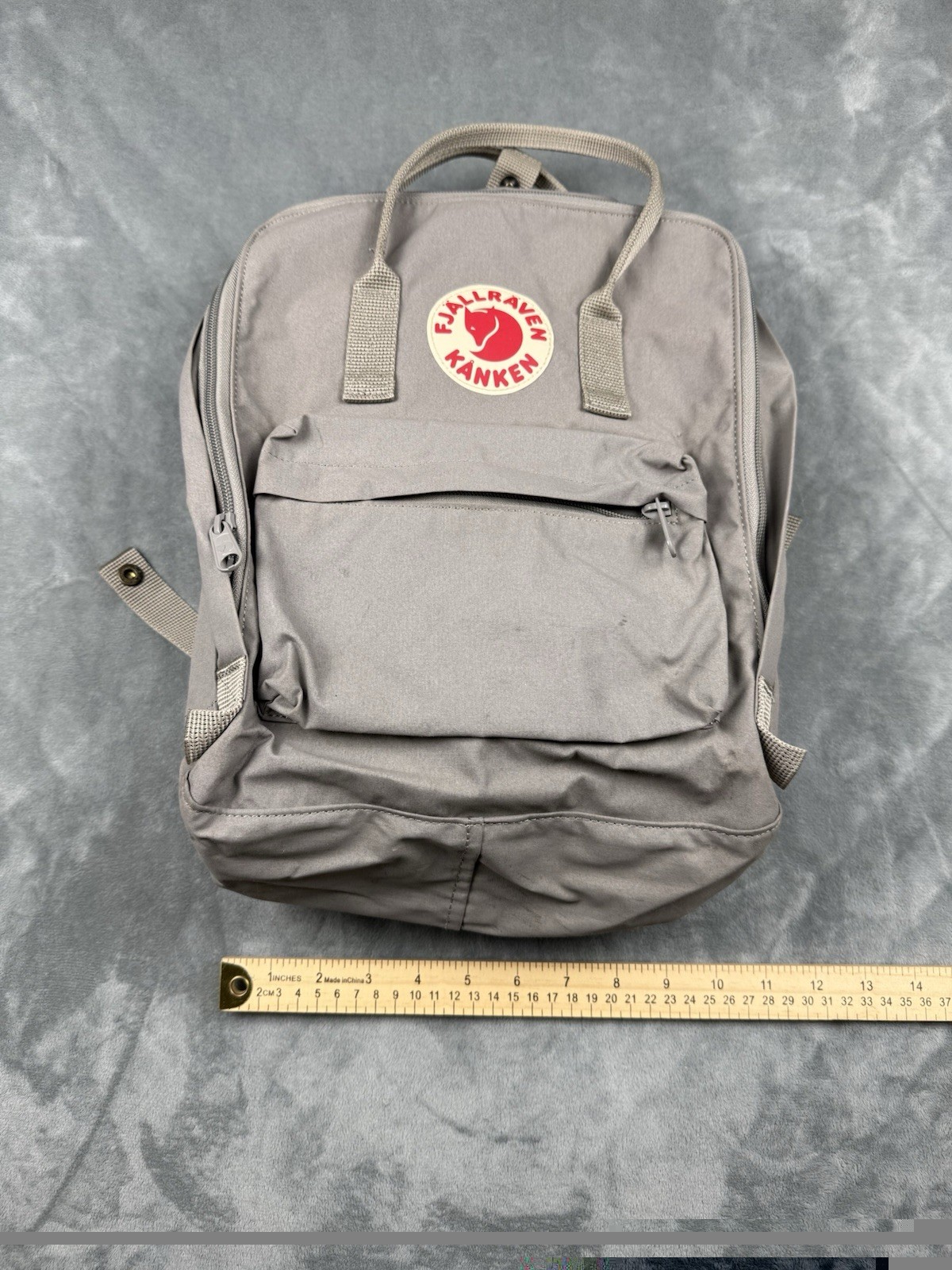 Fjallraven Kanken 23510 Flint Grey Backpack With Seat Rest