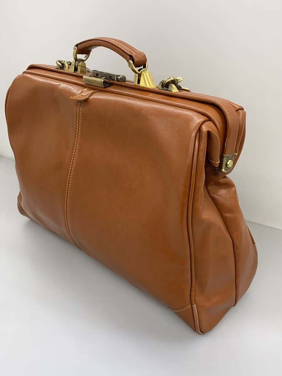 EVERWIN Leather Bag, Brown, Plain