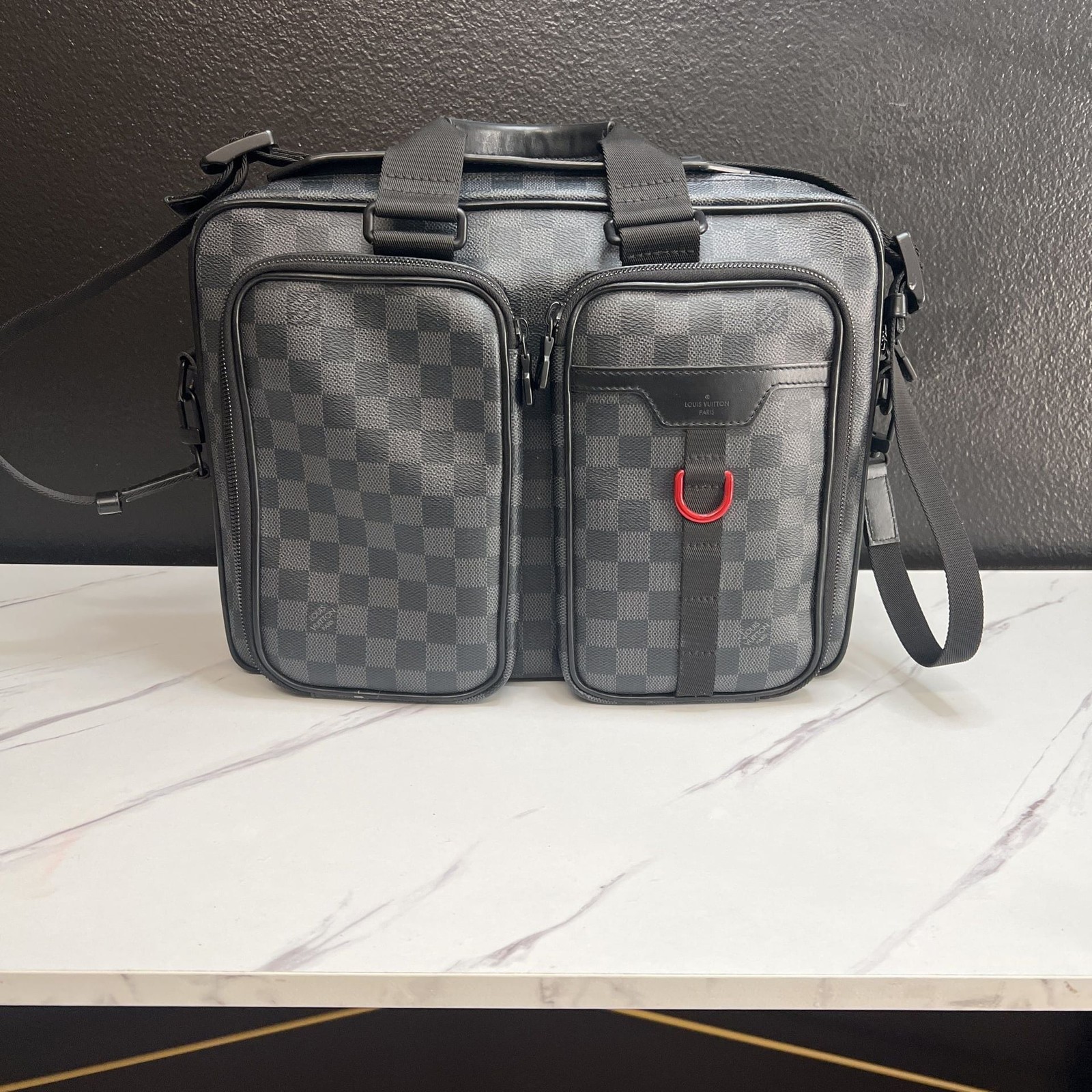 Louis Vuitton Utility Business Bag Damier Graphite N40278
