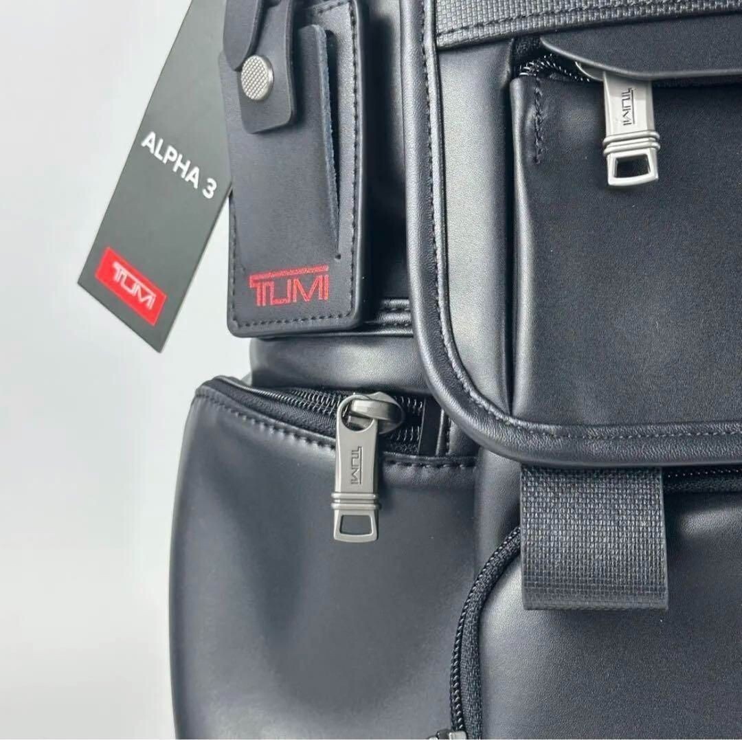 TUMI ALPHA3 Brief-Pack Backpack ALL Leather Black 09603174DL3 New outlet
