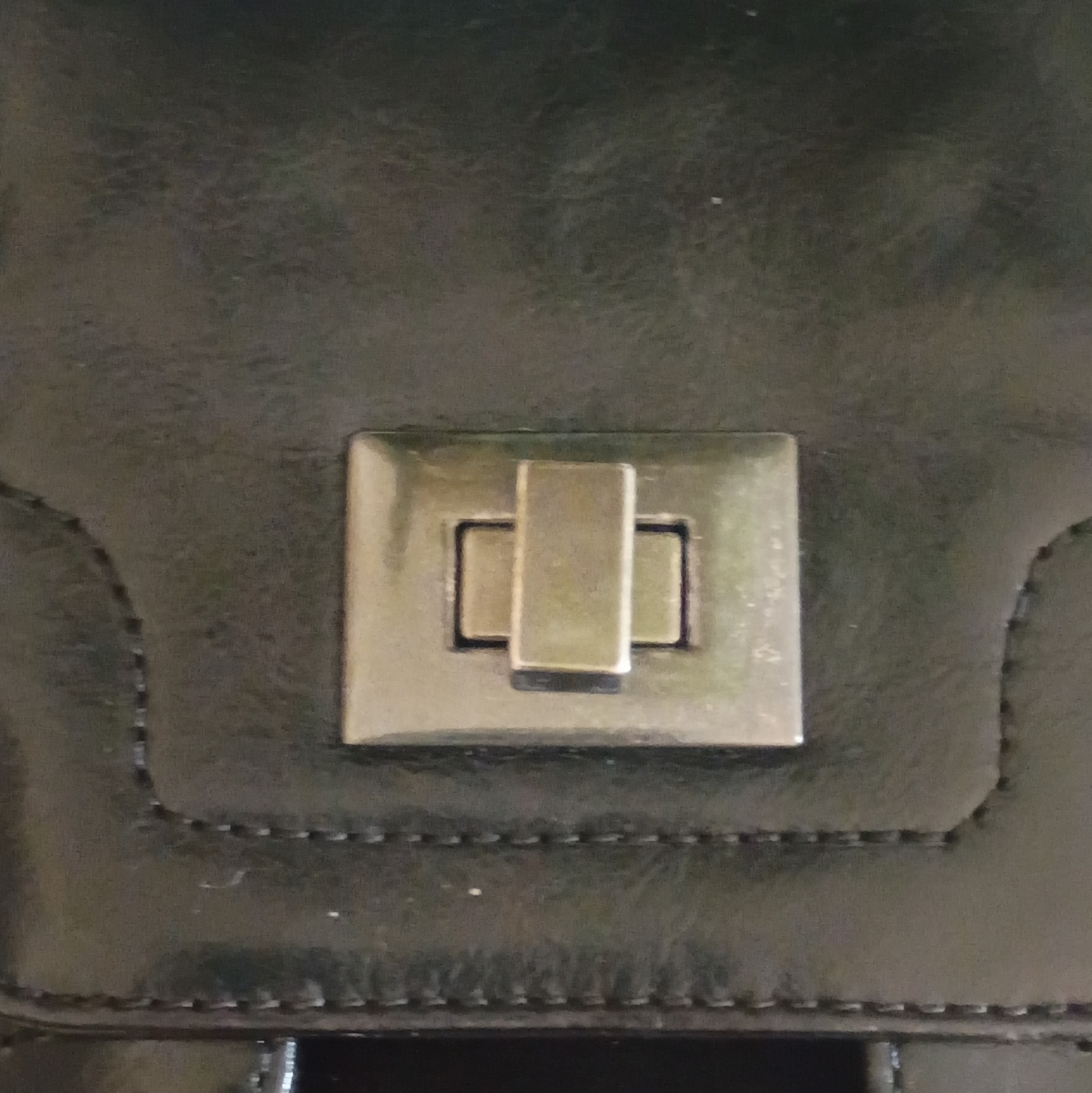 Audrey Brooke Leather Messenger/Saddle Buckle Bag
