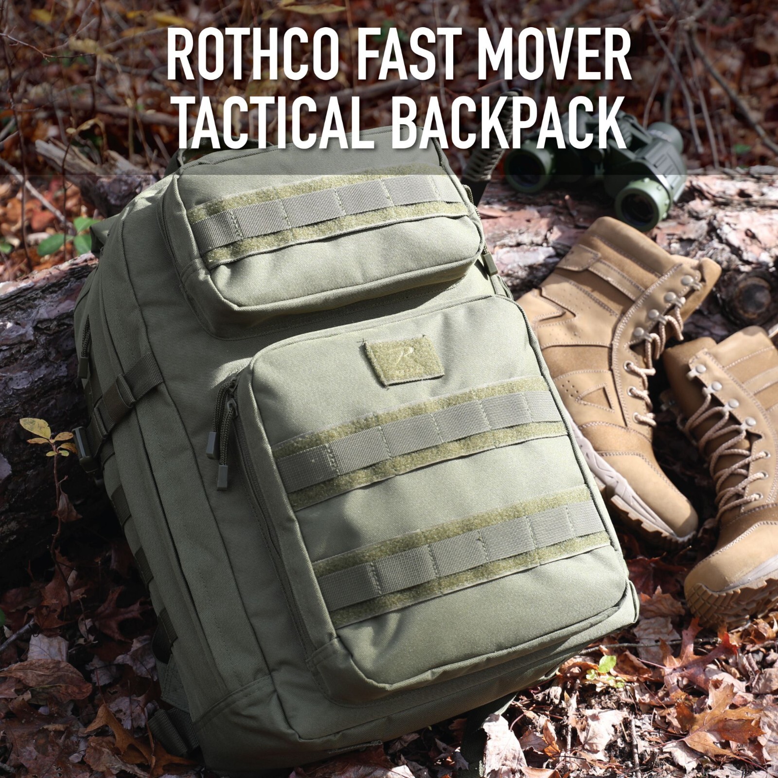 Fast Mover Tactical Backpack MOLLE Weekend Overnight On The Go Bag Knapsack