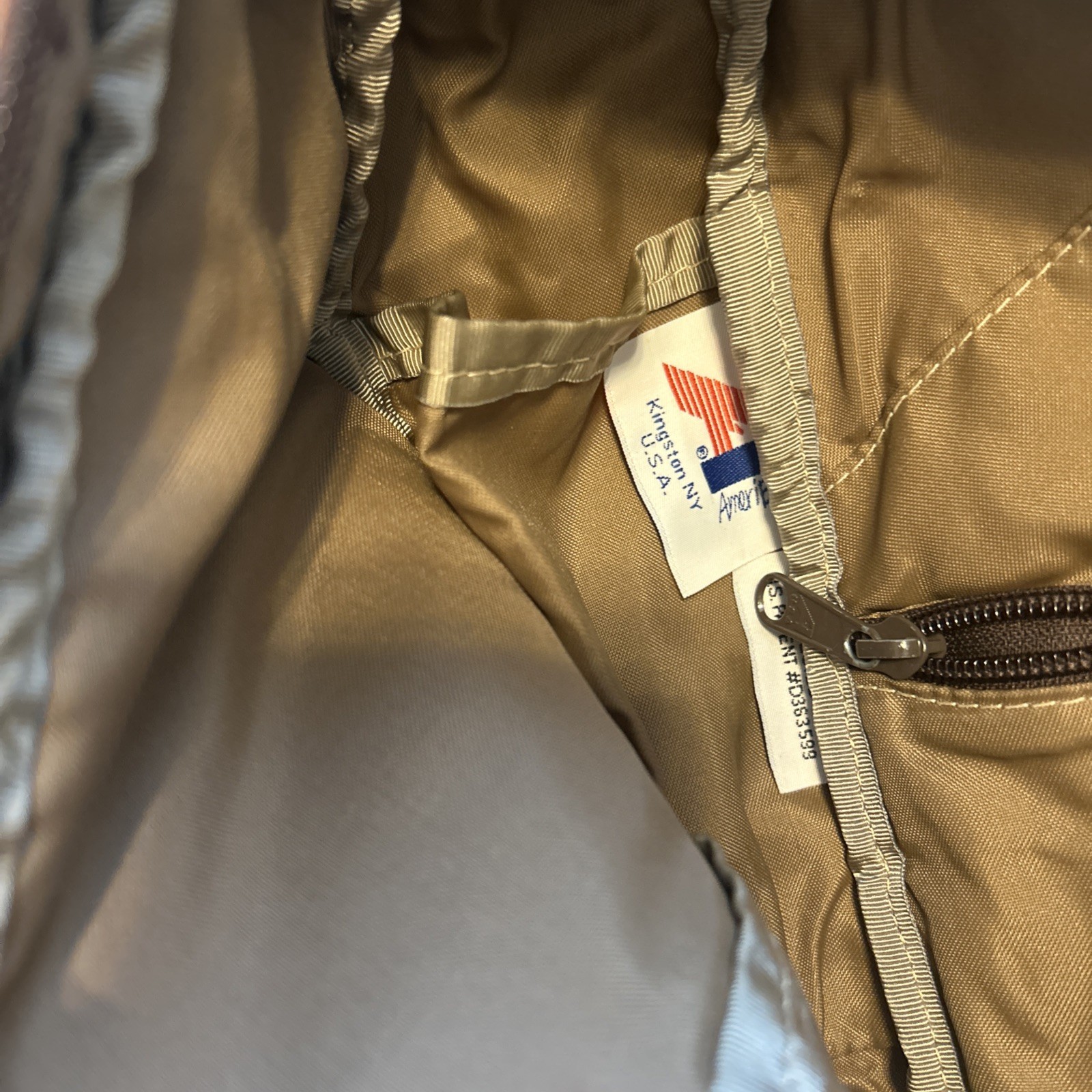 Brown 17×12 Adjustable Strap Ameribag Leather Sling Bag Roomy USA