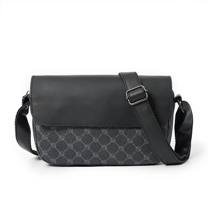 Retro Shoulder Bag Men Crossbody Street Fashion Soft Leather Messenger Handbags