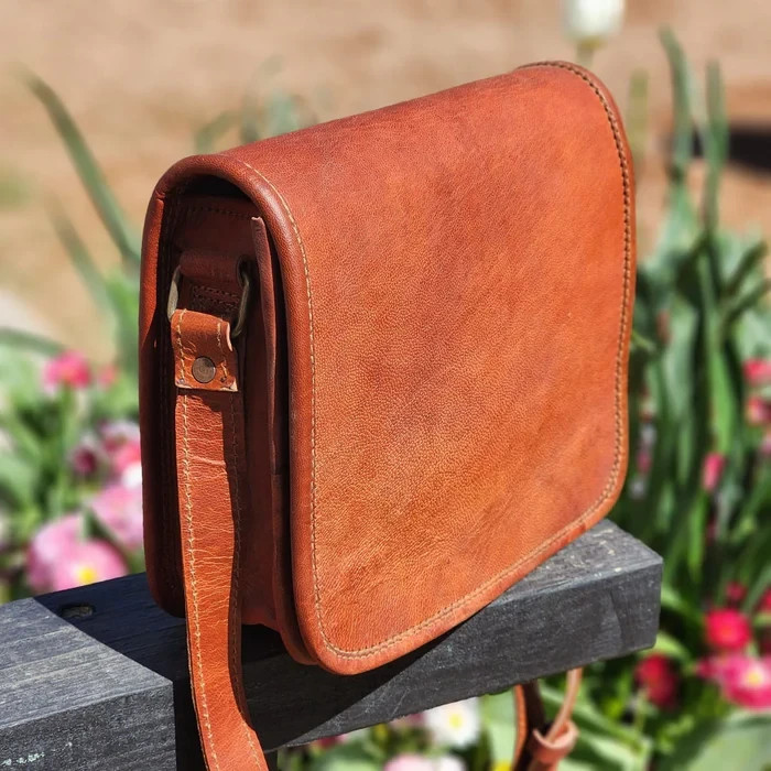 Vintage leather laptop bag, handmade, genuine leather, shoulder bag for