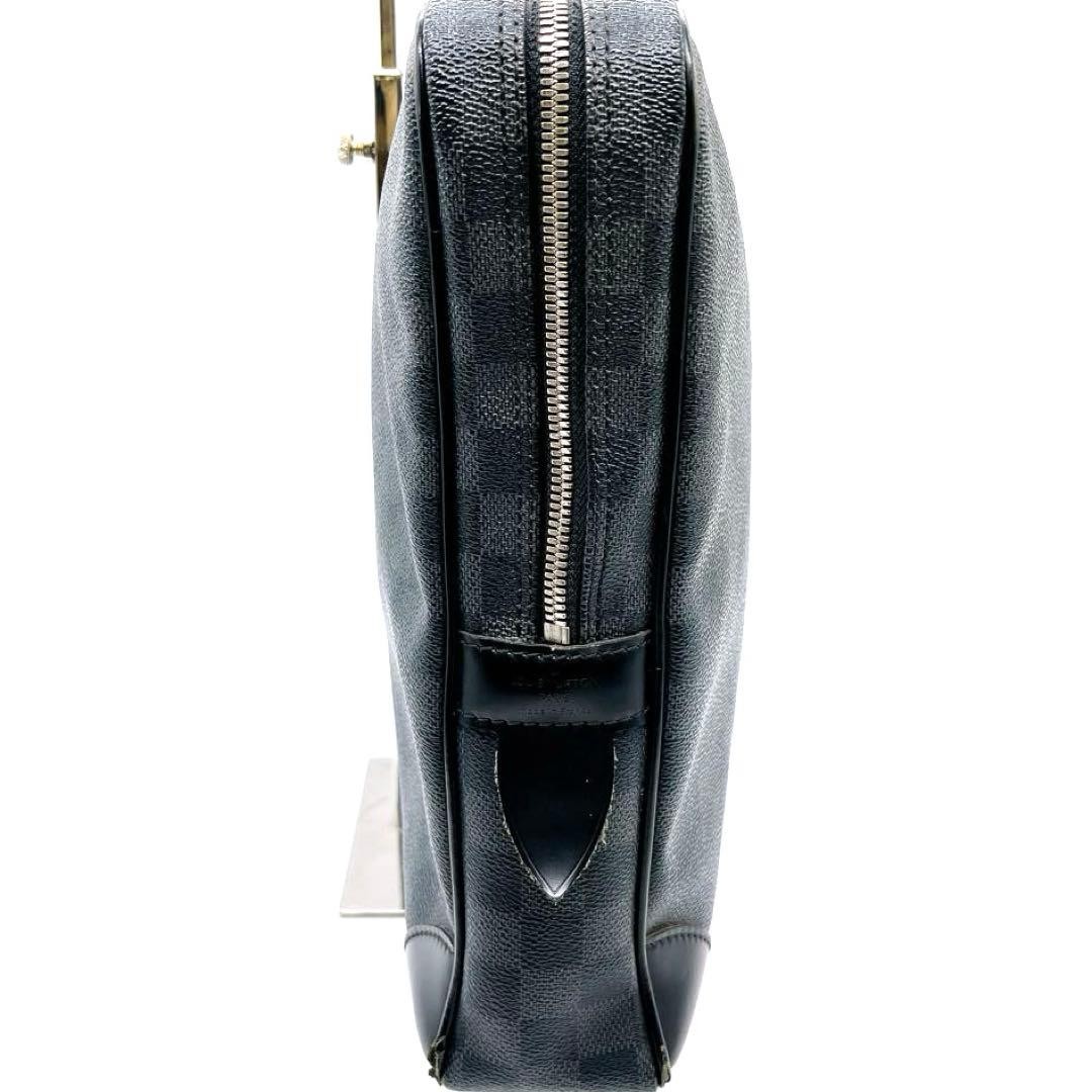 LOUIS VUITTON Briefcase Porte Document Voyage N41125 Damier Graphite Black Gray