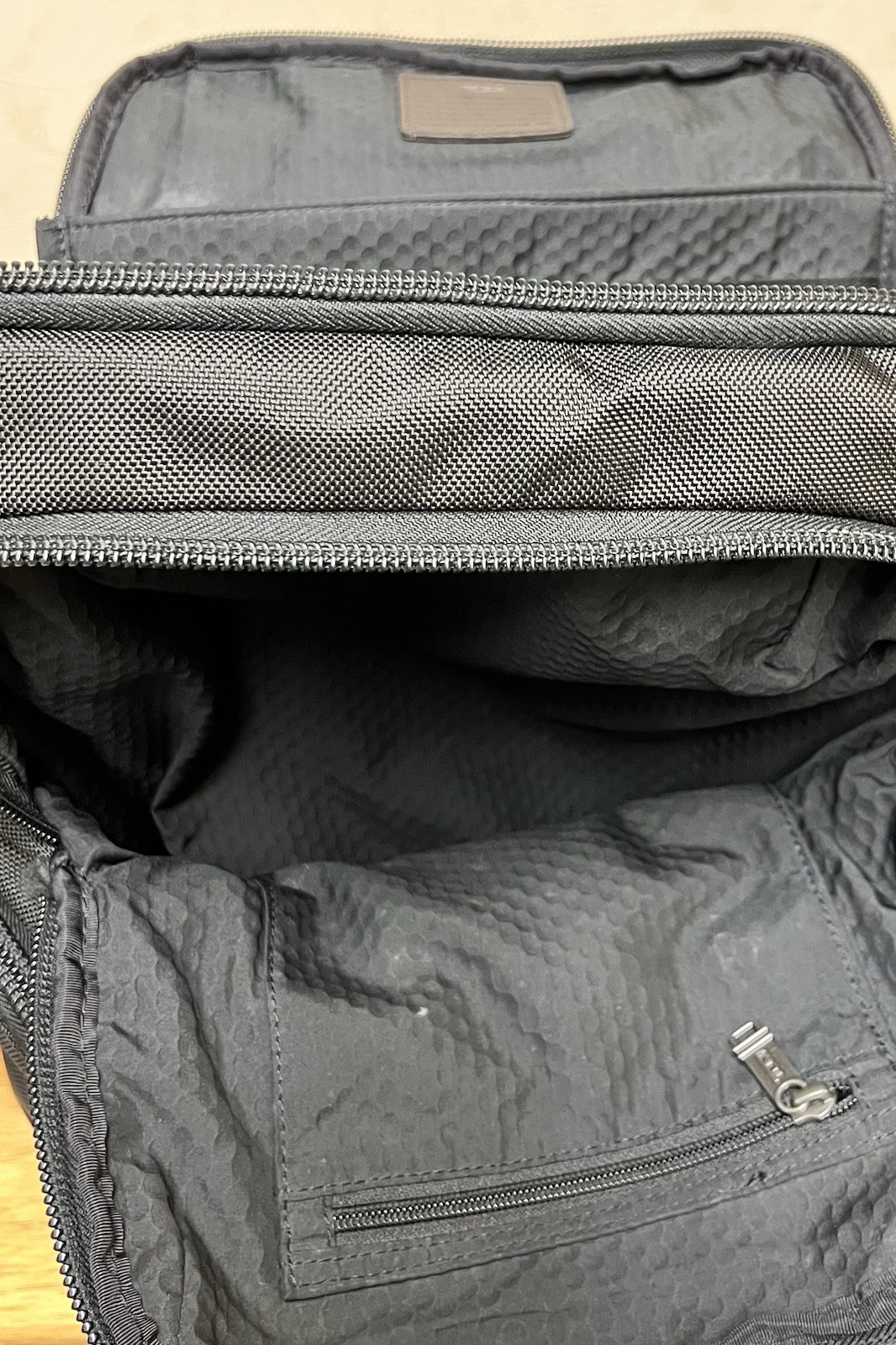 TUMI Parrish 16.0” Ballistic Nylon Backpack – Black/Brown
