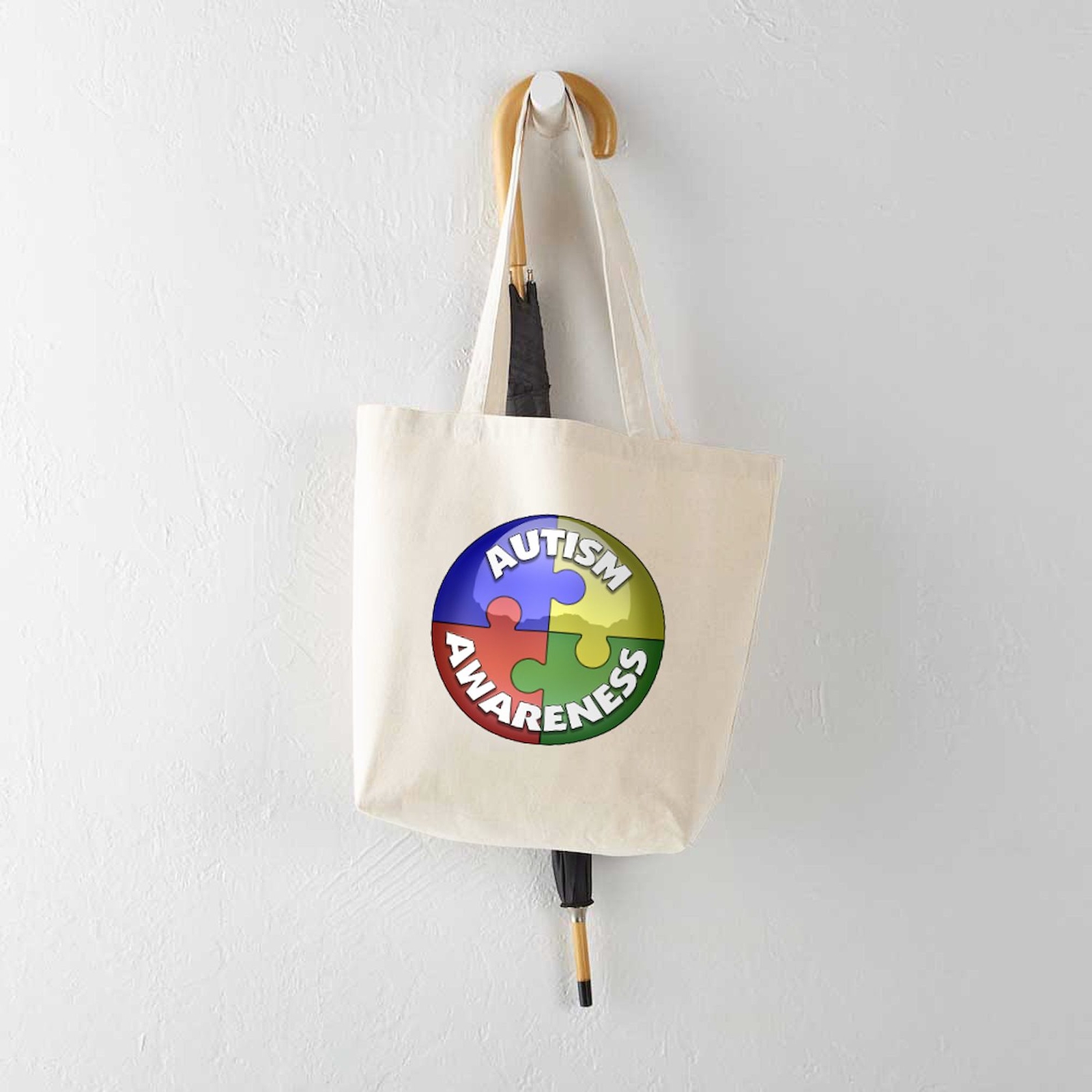 CafePress Autism Awareness Jewel Tote Bag (198390510)