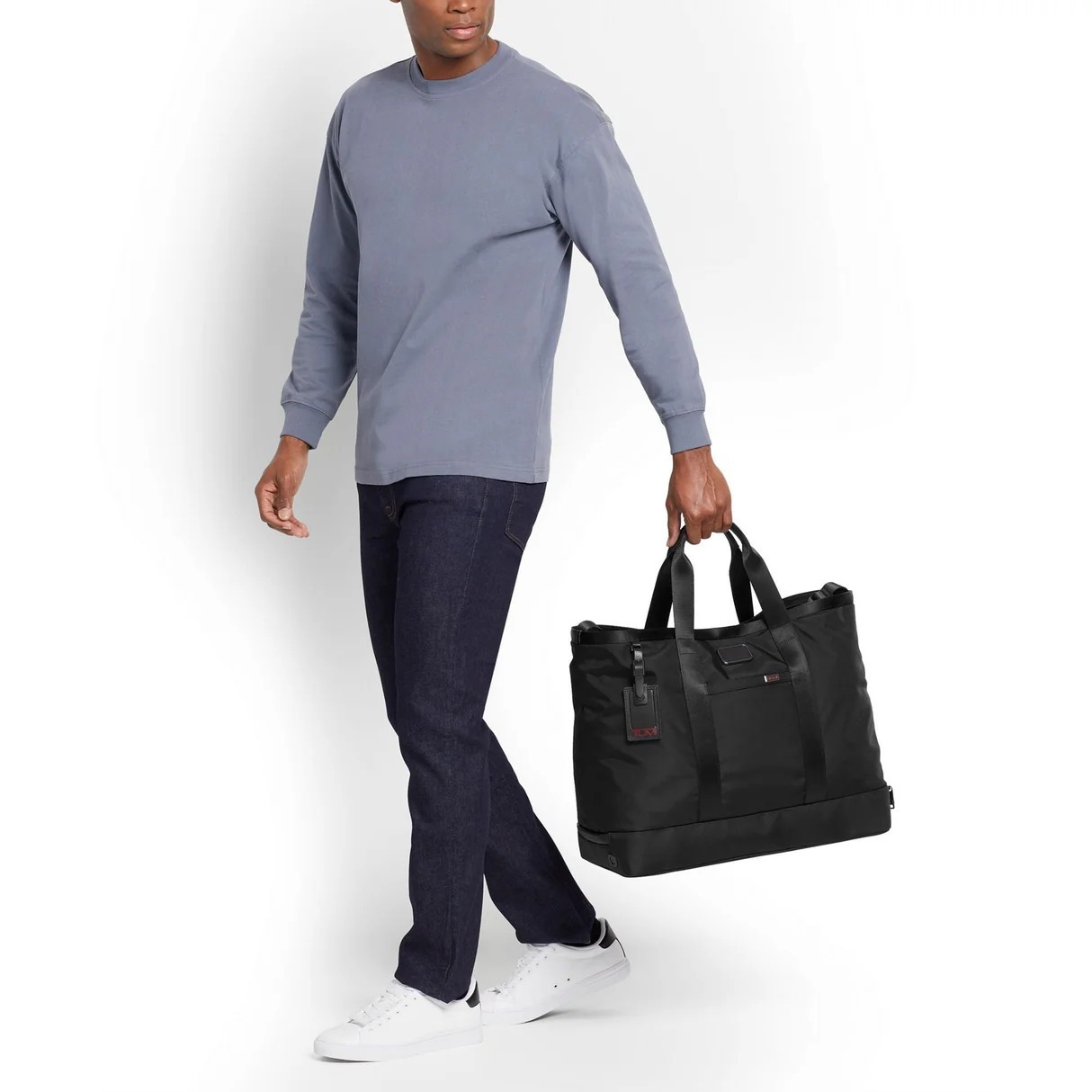 👜 NEW TUMI Alpha 3 Carryall Tote Navy Blue 2203152NVY FXT Ballistic Nylon