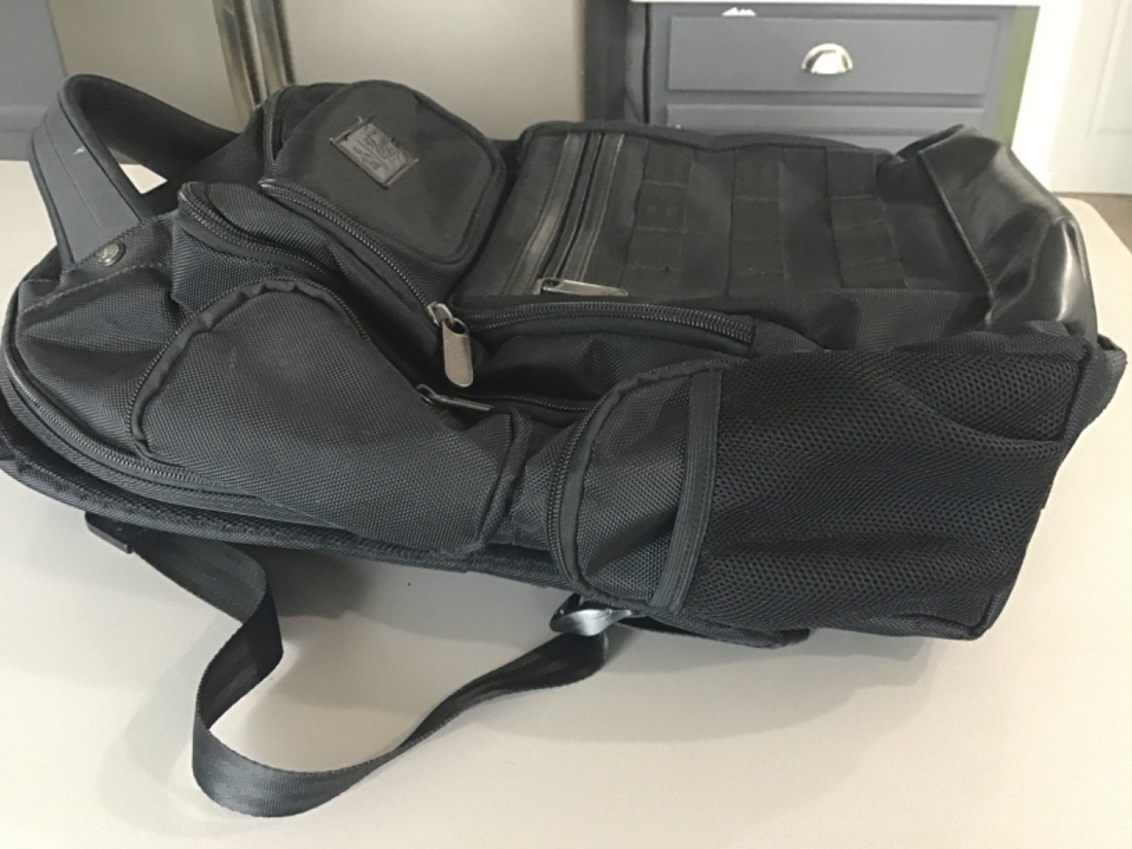 Original Penguin Backpack Carry On Travel Bag Black Odell Collection 9 Pockets