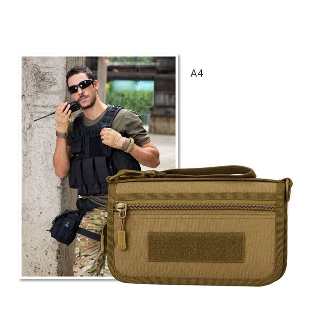 Tactical Wallet for Men ID Card Holder Credit Card Pack Handbag MOLLE Bag Purse